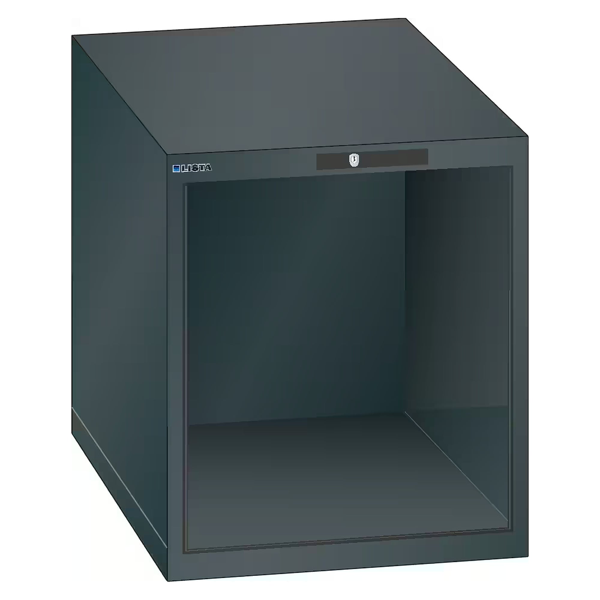 Corps d'armoire ESD 27x36E, 564x725x650 mm, hauteur utile 550 mm, KEY Lock sans cylindre - Lista 93.305, Gris anthracite RAL 7016