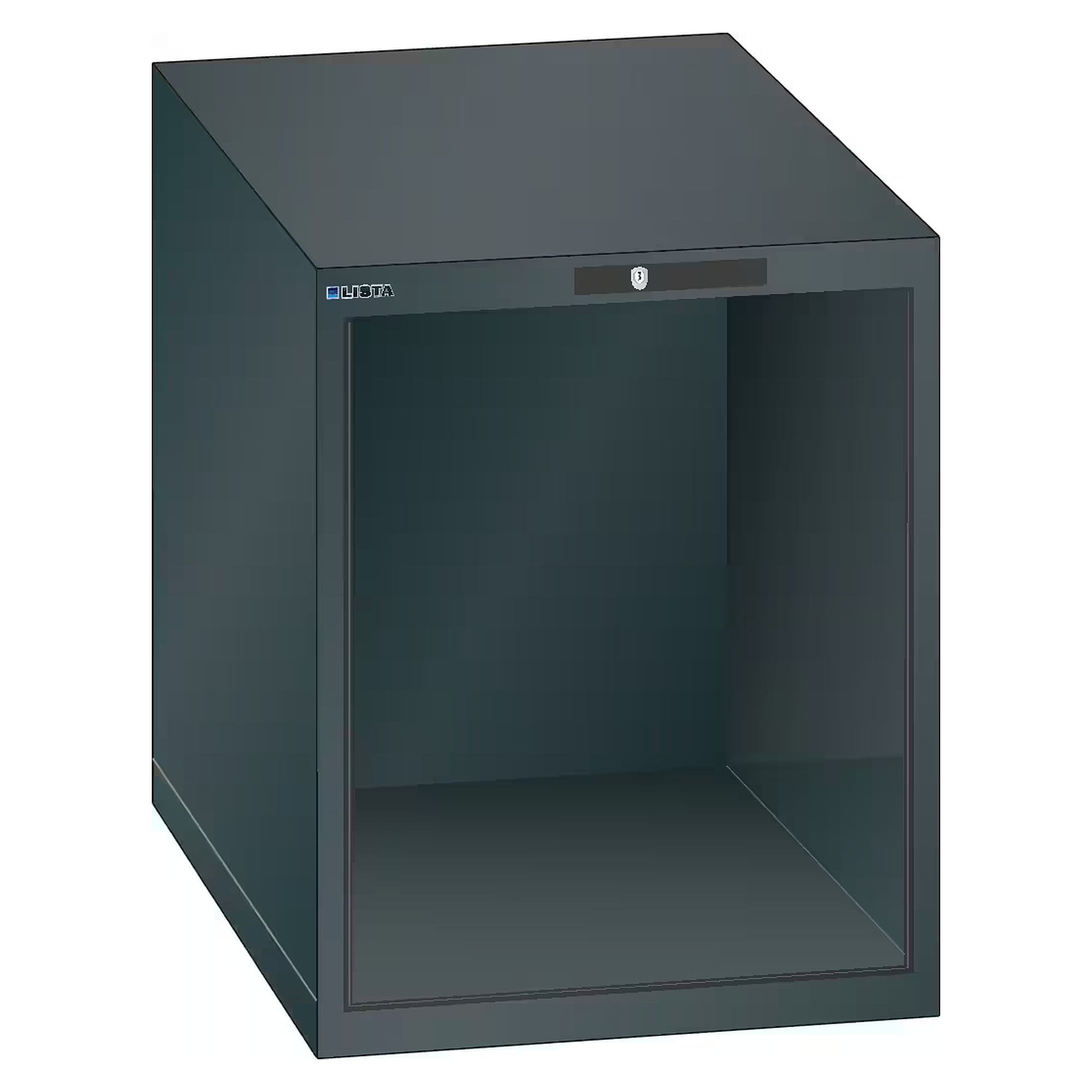 Corps d'armoire ESD 27x27E, 564x572x700 mm, hauteur utile 600 mm, KEY Lock sans cylindre - Lista 93.300, Gris anthracite RAL 7016