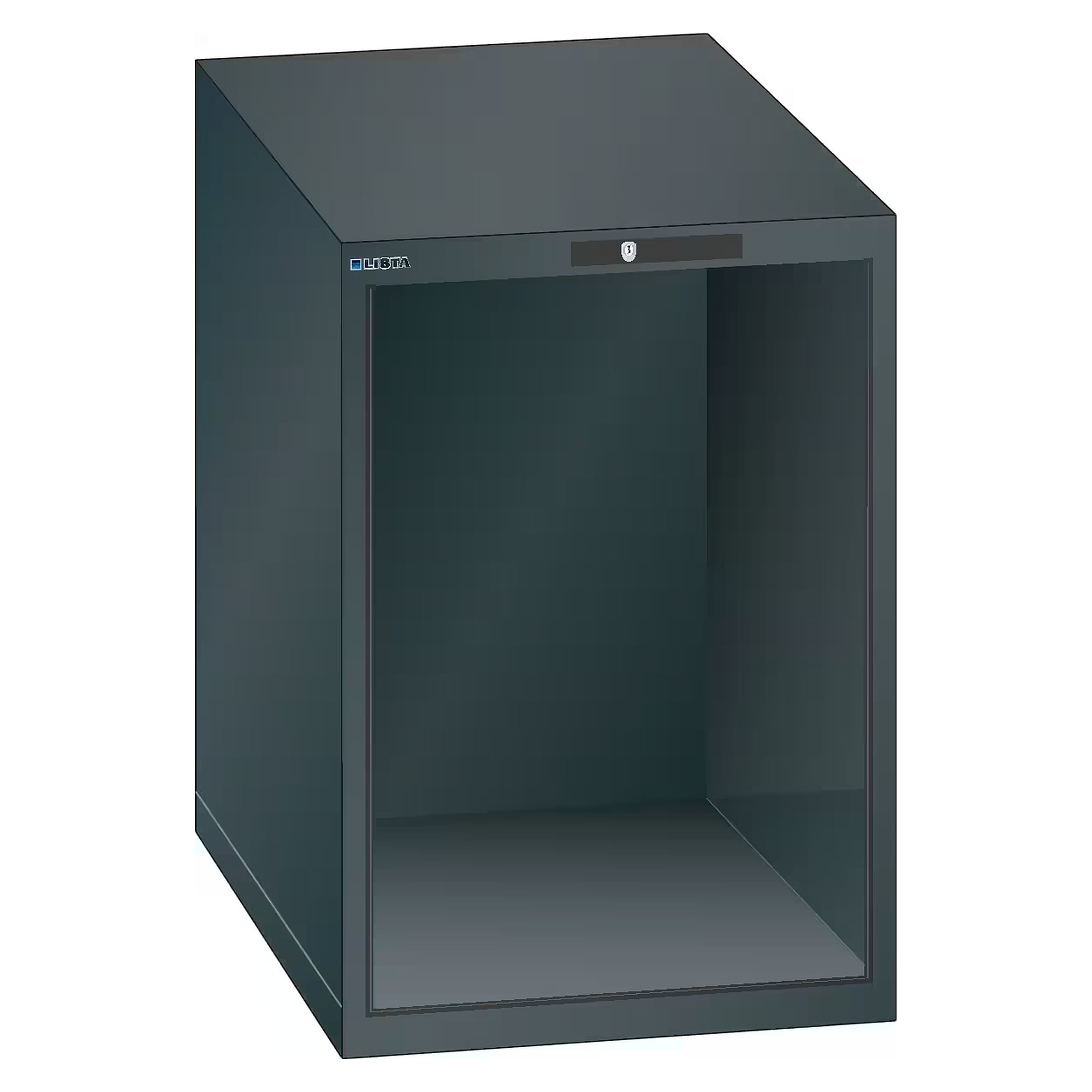 ESD-Schrankgehäuse 27x36E, 564x725x800 mm, lichte Höhe 700 mm, KEY Lock ohne Zylinder - Lista 93.307, Anthrazitgrau RAL 7016