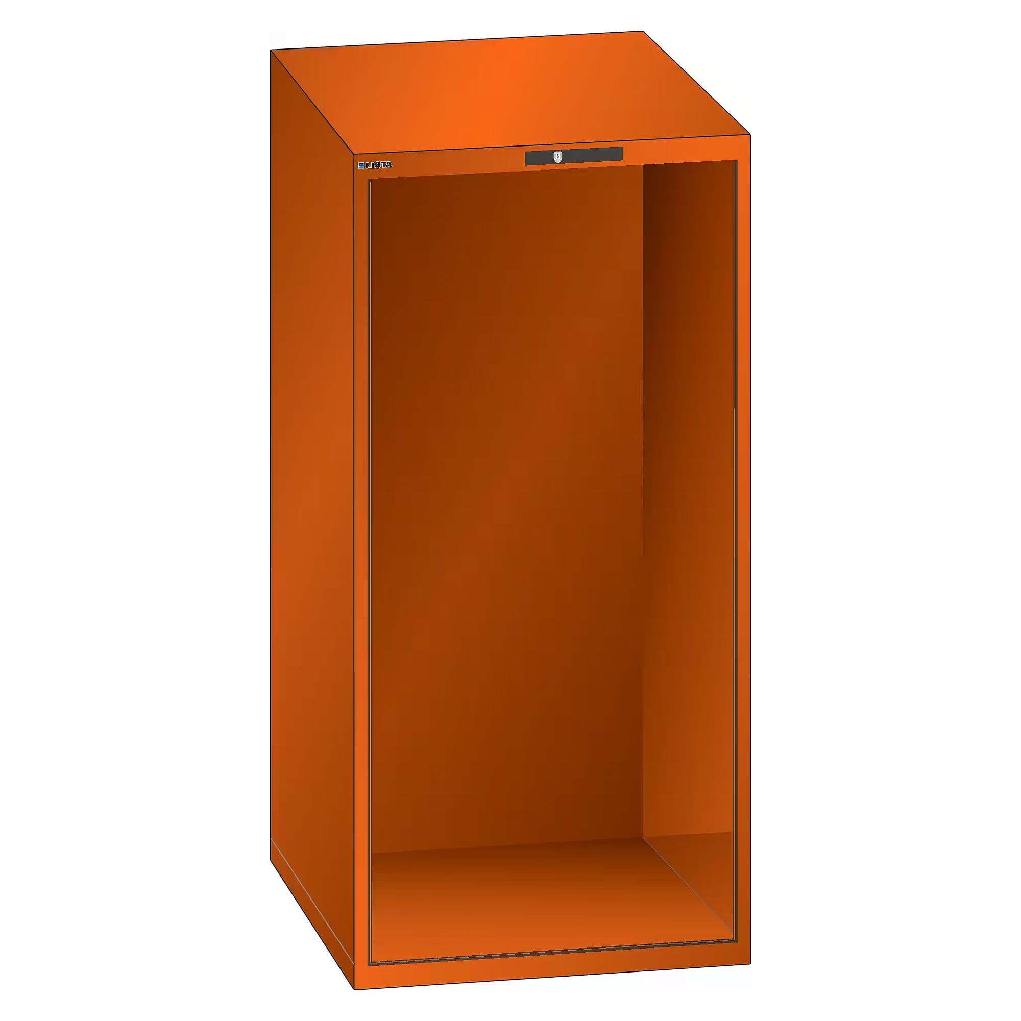 ESD-Schrankgehäuse 36x27E, 717x572x1450 mm, lichte Höhe 1350 mm, ohne Schubladen, KEY Lock - Lista 95.382, Orange NCS S 1080-Y40R