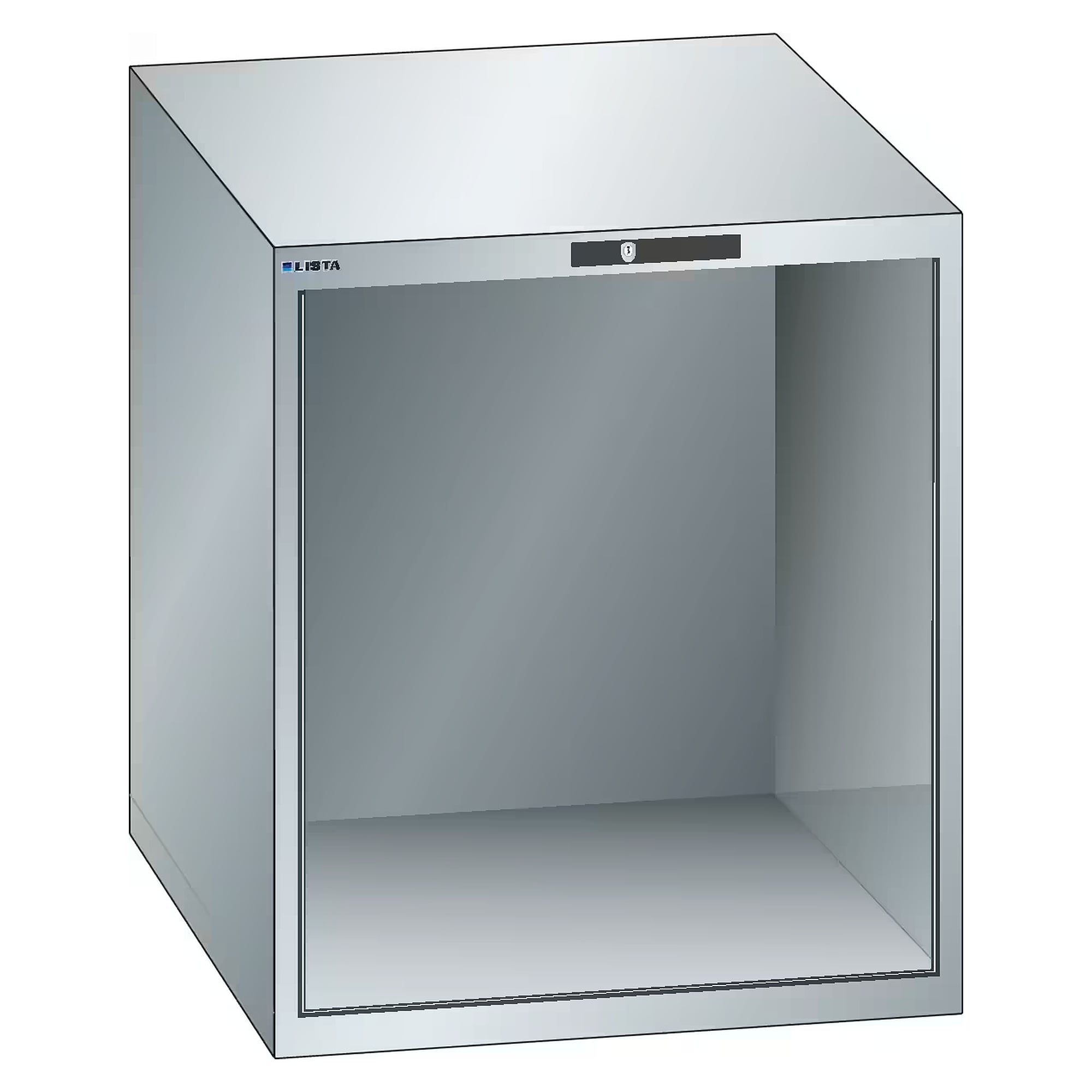 ESD-Schrankgehäuse 36x36E, 717x725x800 mm, lichte Höhe 700 mm, RFID Lock, ohne Schubladen - Lista 93.013, Lichtgrau RAL 7035