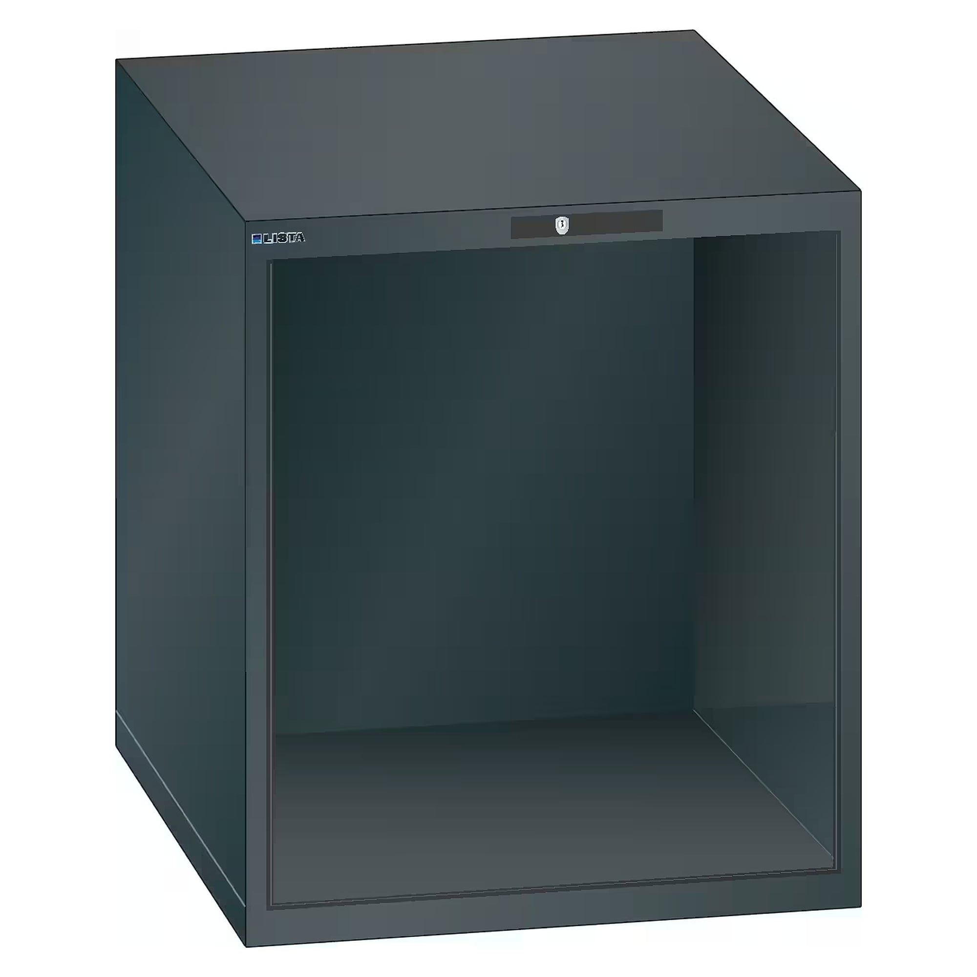 ESD-Schrankgehäuse 36x36E, 717x725x800 mm, lichte Höhe 700 mm, KEY Lock ohne Zylinder - Lista 93.311, Anthrazitgrau RAL 7016