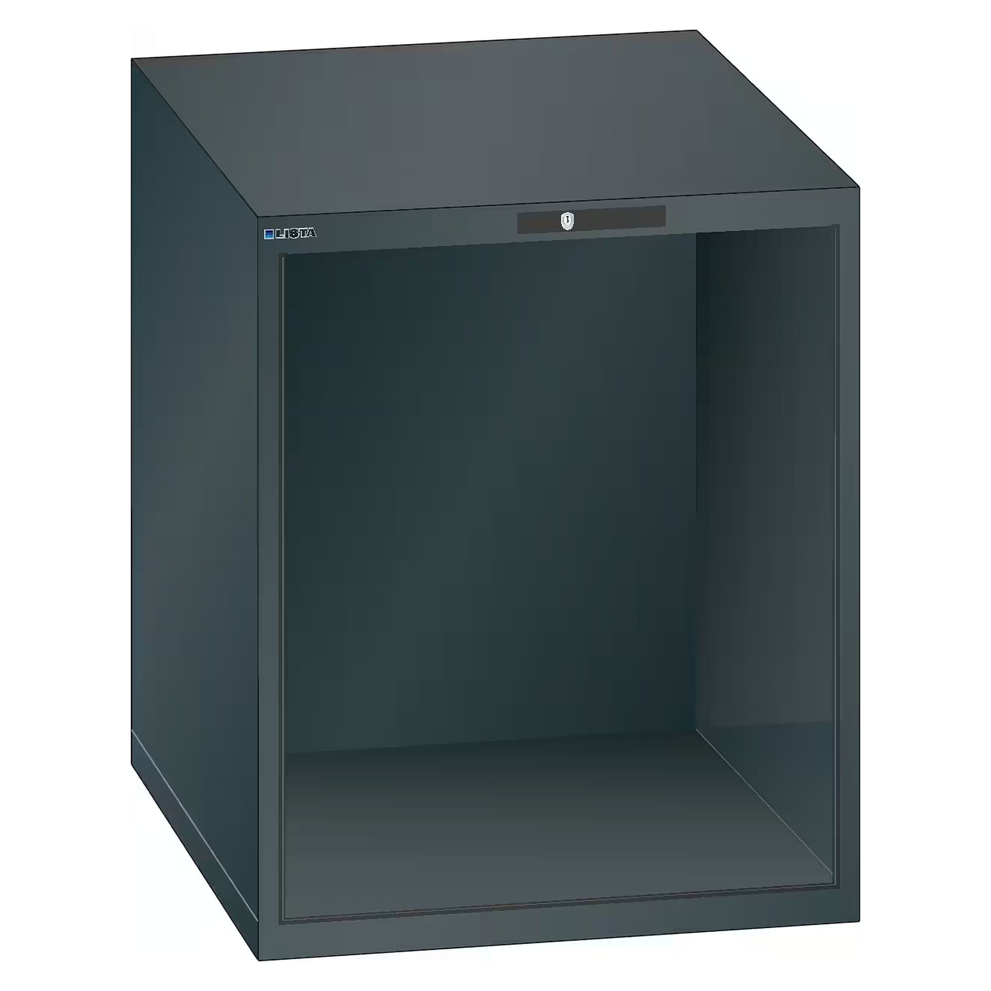 ESD cabinet housing 36x27E, 717x572x850 mm, inner height 750 mm, KEY Lock without cylinder - Lista 93.160, Anthracite grey RAL 7016