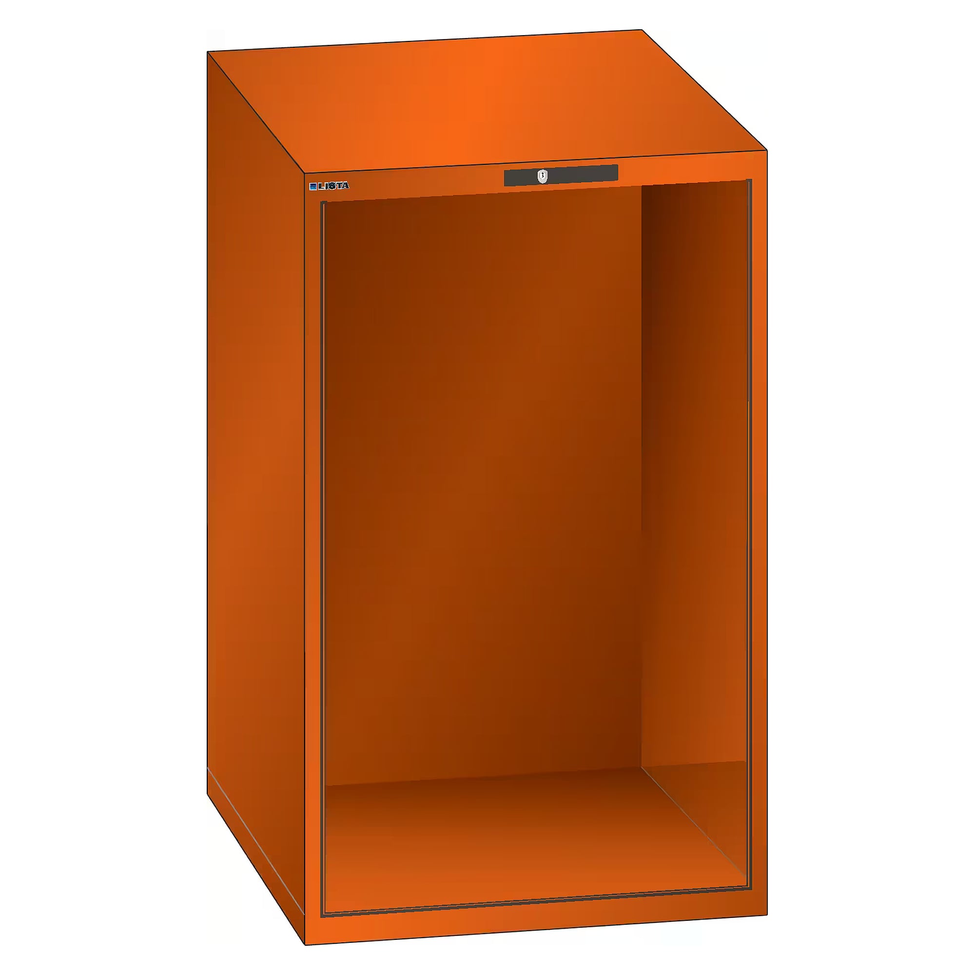 Corps d'armoire ESD 36x36E, 717x725x1150 mm, hauteur intérieure 1050 mm, KEY Lock sans cylindre - Lista 93.178, Orange NCS S 1080-Y40R