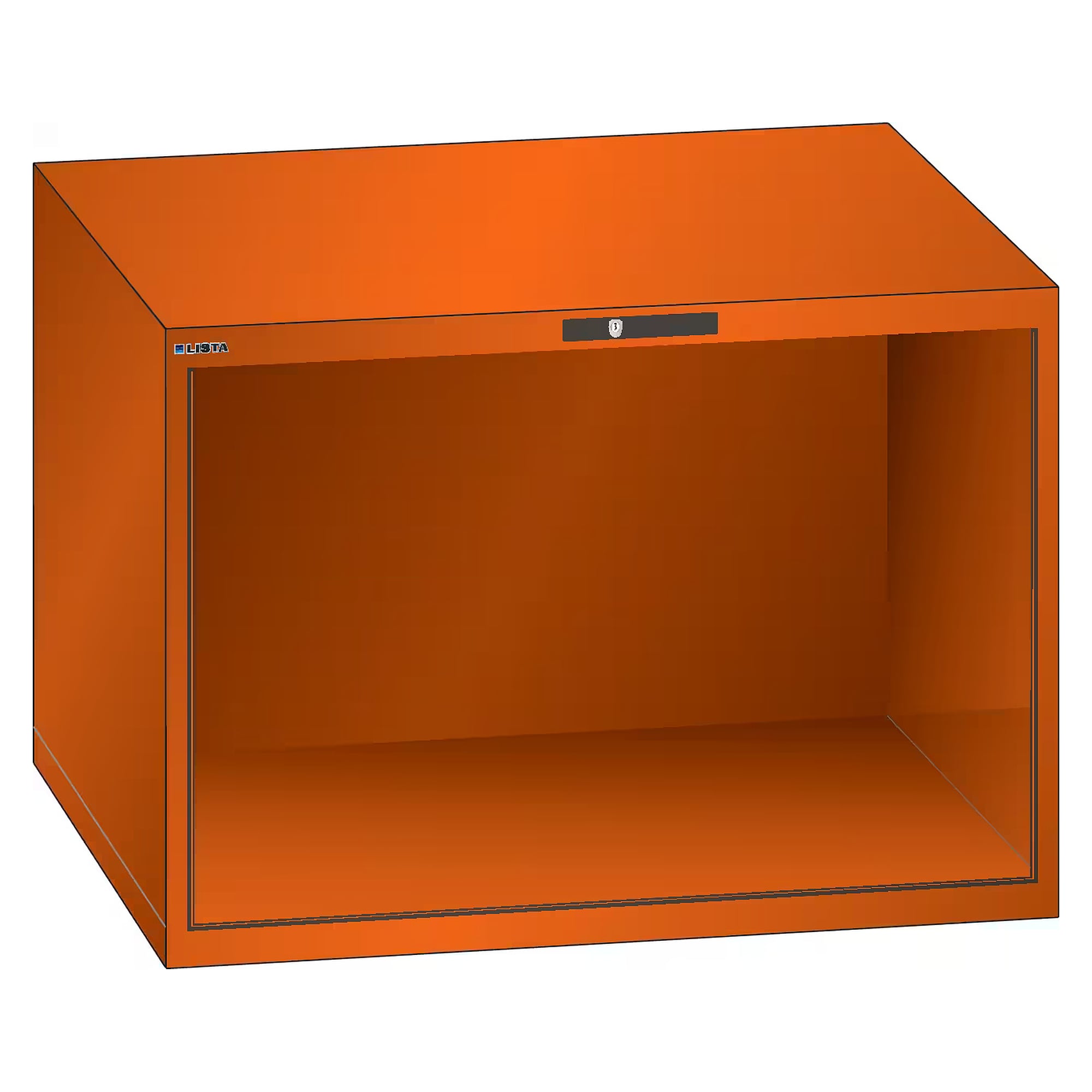 Corps d'armoire ESD 54x27E, 1023x572x700 mm, hauteur intérieure 600 mm, KEY Lock sans cylindre - Lista 93.163, Orange NCS S 1080-Y40R
