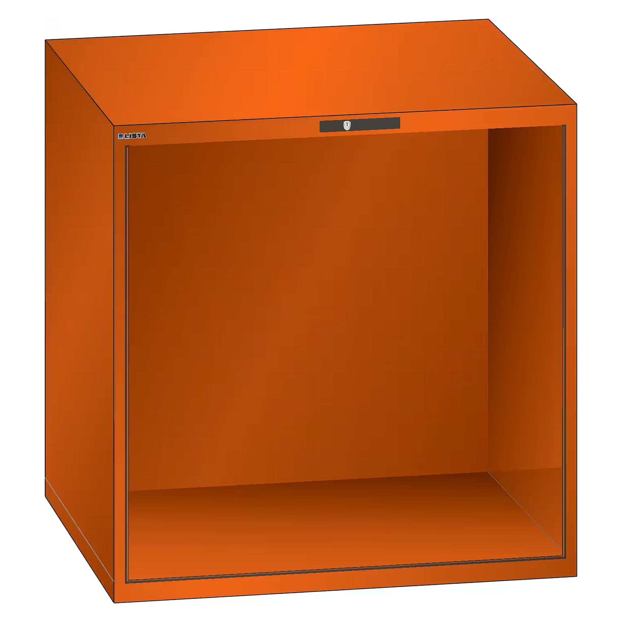 ESD-Schrankgehäuse 54x27E, 1023x572x1000 mm, lichte Höhe 900 mm, KEY Lock ohne Zylinder - Lista 93.165, Orange NCS S 1080-Y40R