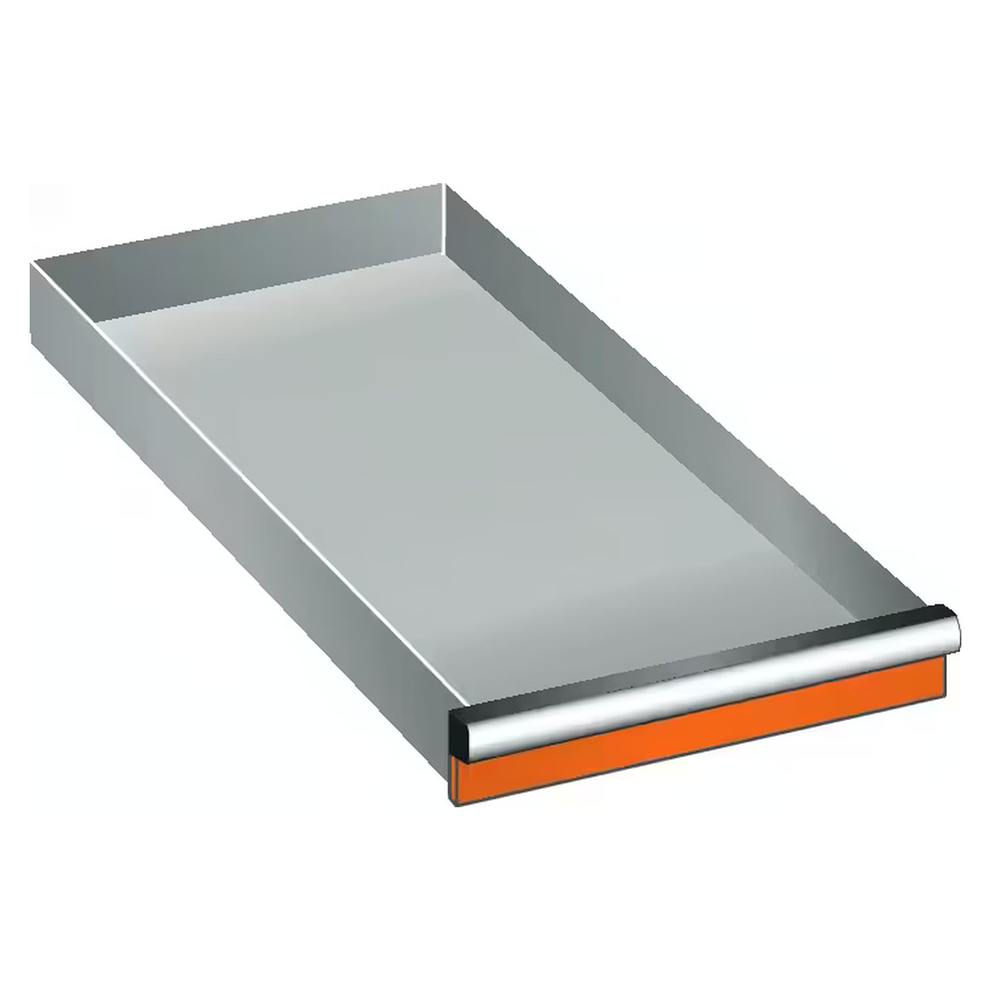 ESD-Schublade 18x27E, 306x459 mm, Fronthöhe 50 mm, 75 kg, Standard mit Einzelschubladensperre - Lista 95.492, Orange NCS S 1080-Y40R