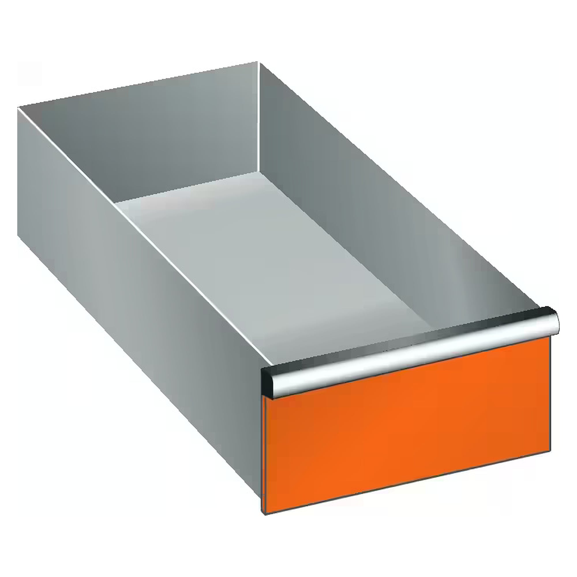 ESD-Schublade 18x36E, 306x612 mm, Fronthöhe 150 mm, Tragkraft 75 kg, Standard-Sicherung - Lista 95.672, Orange NCS S 1080-Y40R