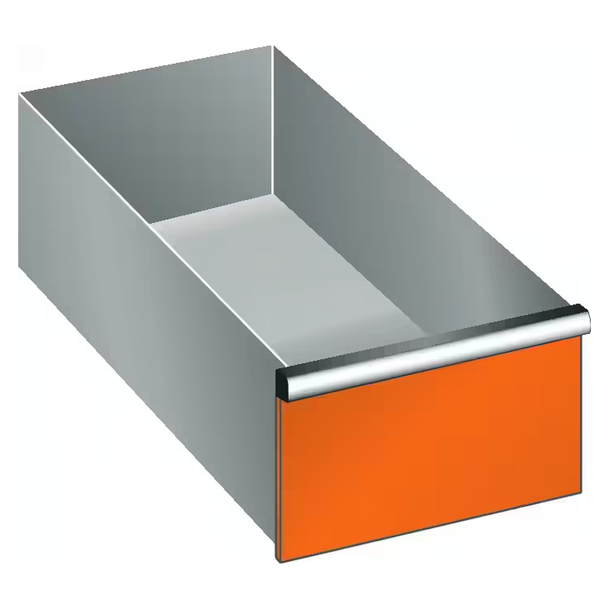 ESD drawer 18x27E, 306x459 mm, front height 200 mm, 75 kg, single catch right - Lista 95.501, Orange NCS S 1080-Y40R