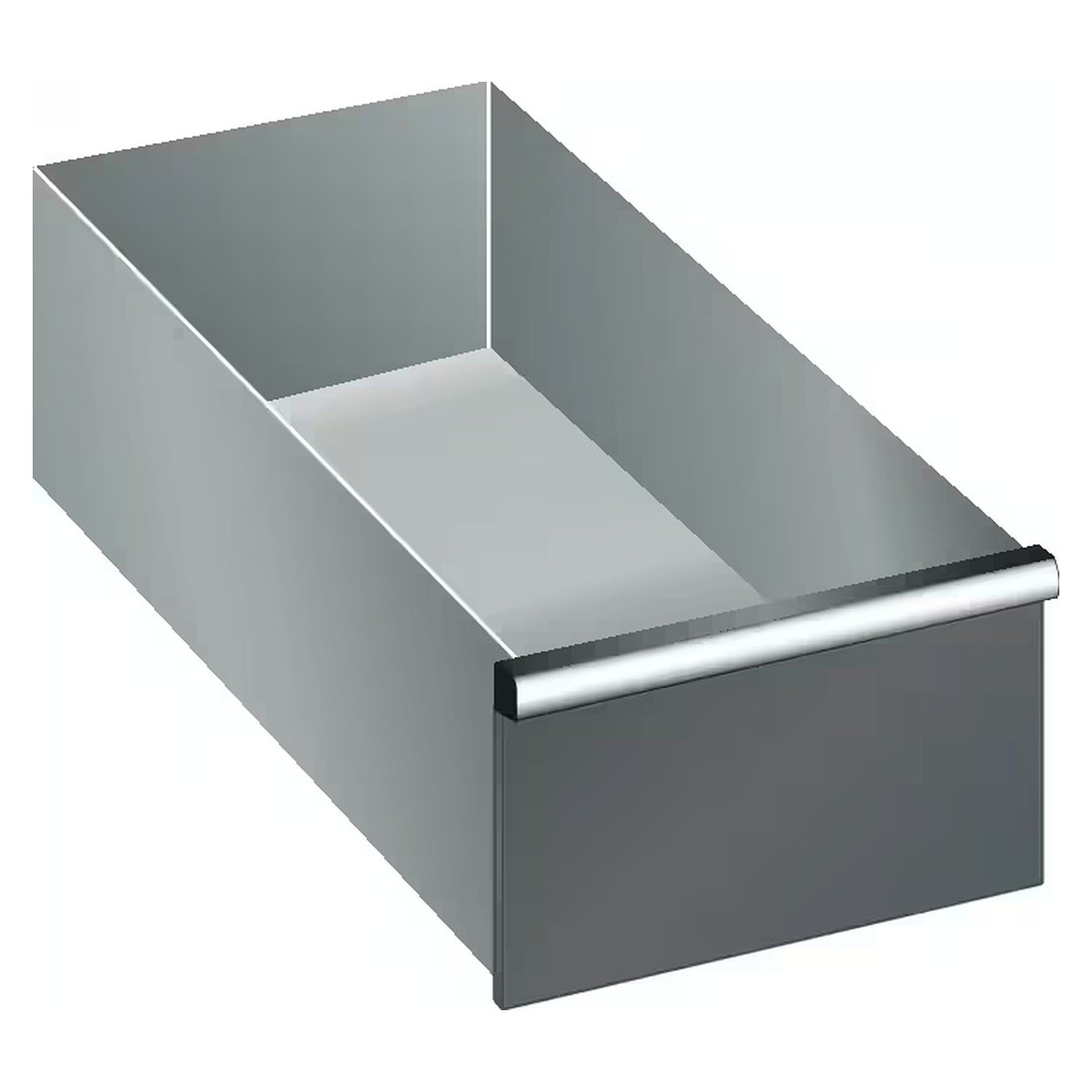 ESD drawer 18x27E, 306x459 mm, front height 200 mm, 75 kg, single catch right - Lista 95.501, Anthracite grey RAL 7016