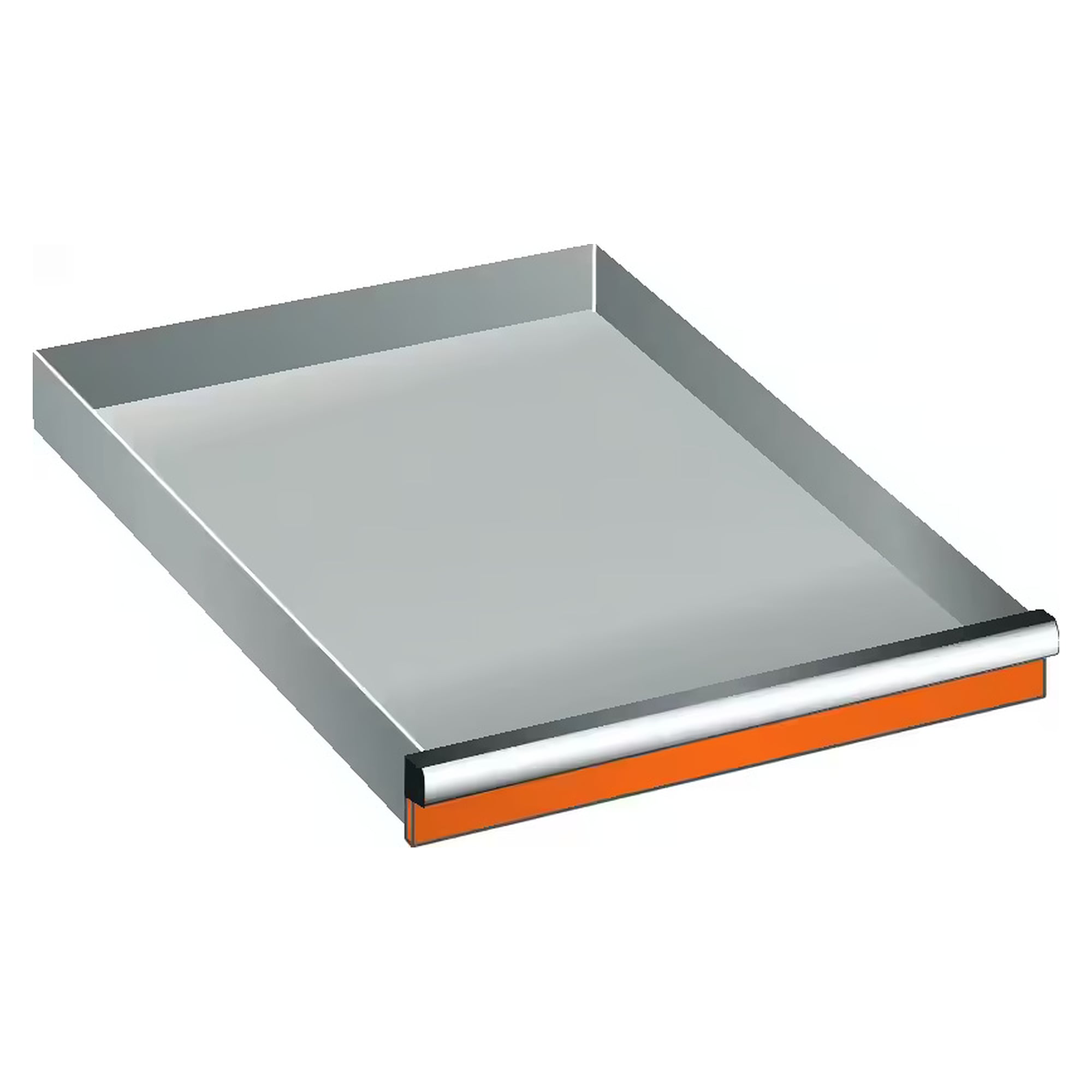 Tiroir ESD 27x36E, 459x612 mm, hauteur de façade 50 mm, charge 75 kg, sécurité standard - Lista 95.678, Orange NCS S 1080-Y40R