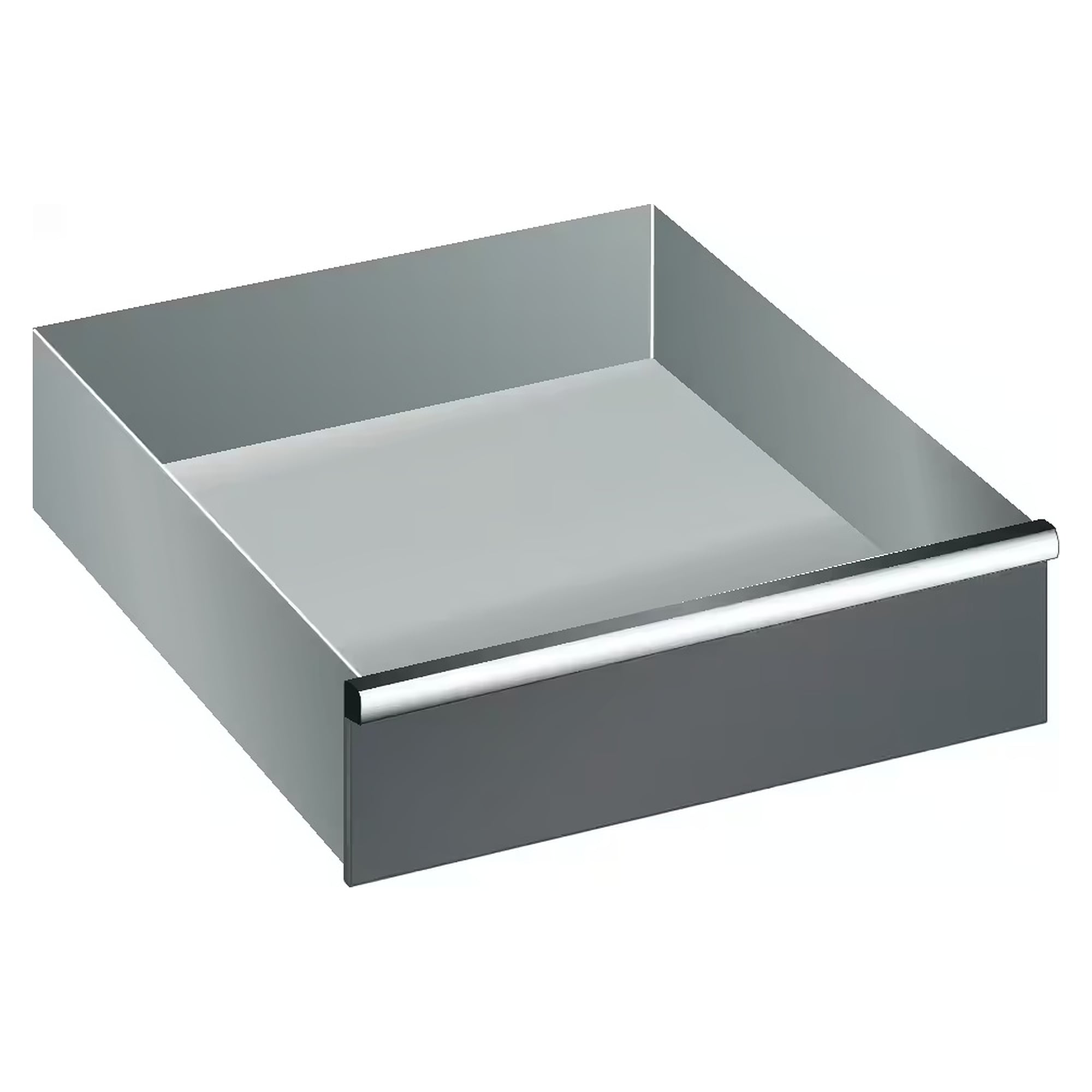 Tiroir ESD 36x27E, utile 612x459 mm, hauteur de façade 150 mm, 200 kg, sécurité individuelle à droite - Lista 95.581, Gris anthracite RAL 7016