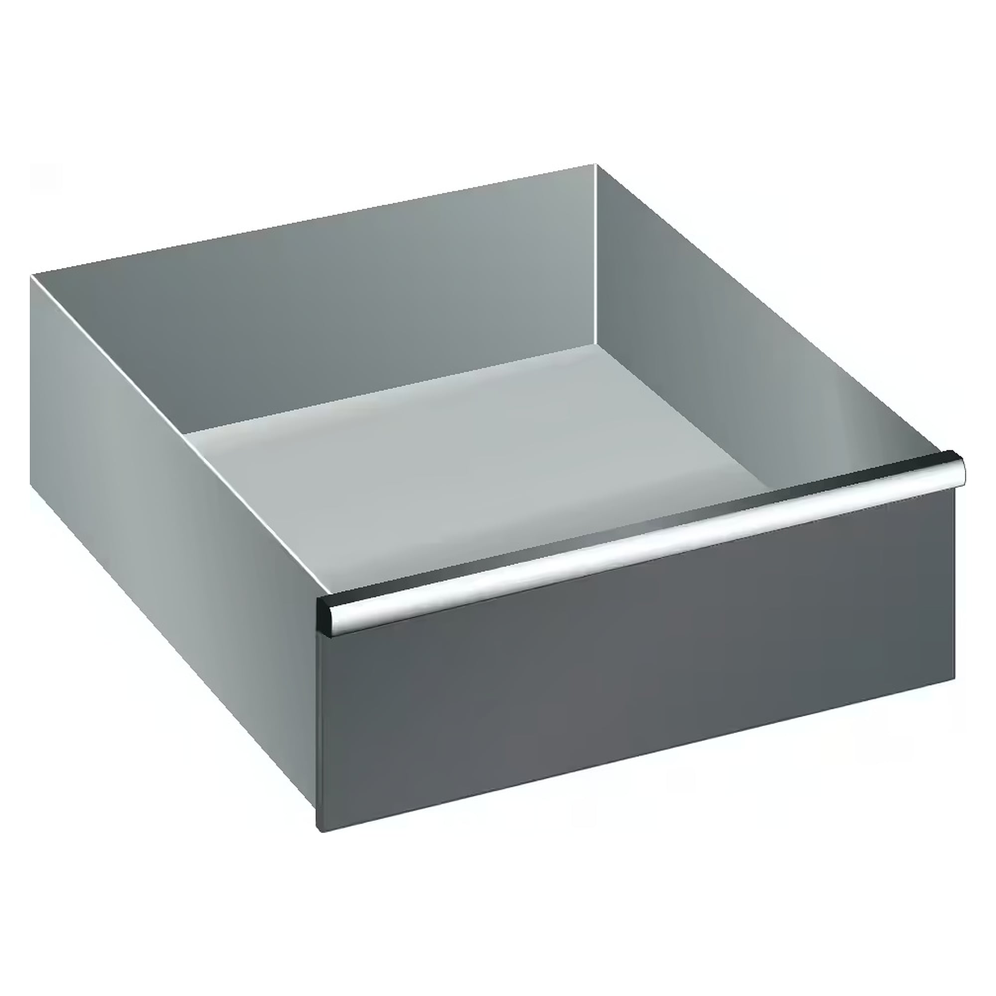 Tiroir ESD 36x27E, utile 612x459 mm, hauteur de façade 200 mm, 75 kg, sécurité individuelle à droite - Lista 95.585, Gris anthracite RAL 7016