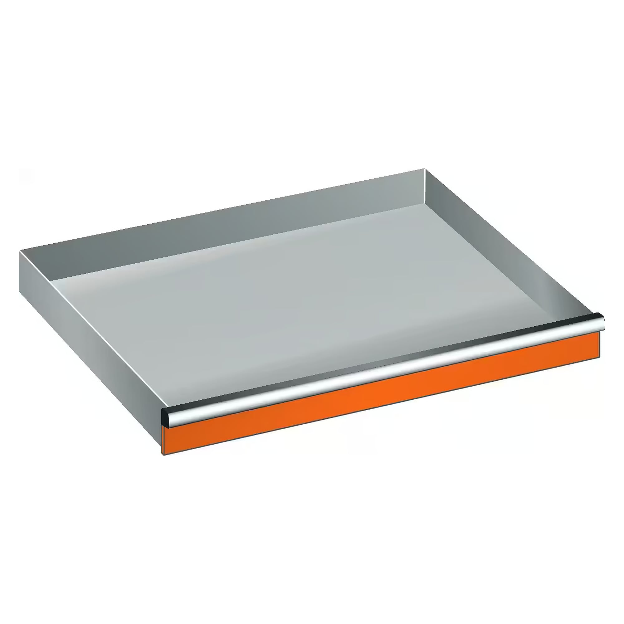 ESD-Schublade 54x27E, Nutzmaß 918x459 mm, Fronthöhe 75 mm, 75 kg, Standard mit Einzelschubladensperre - Lista 95.633, Orange NCS S 1080-Y40R