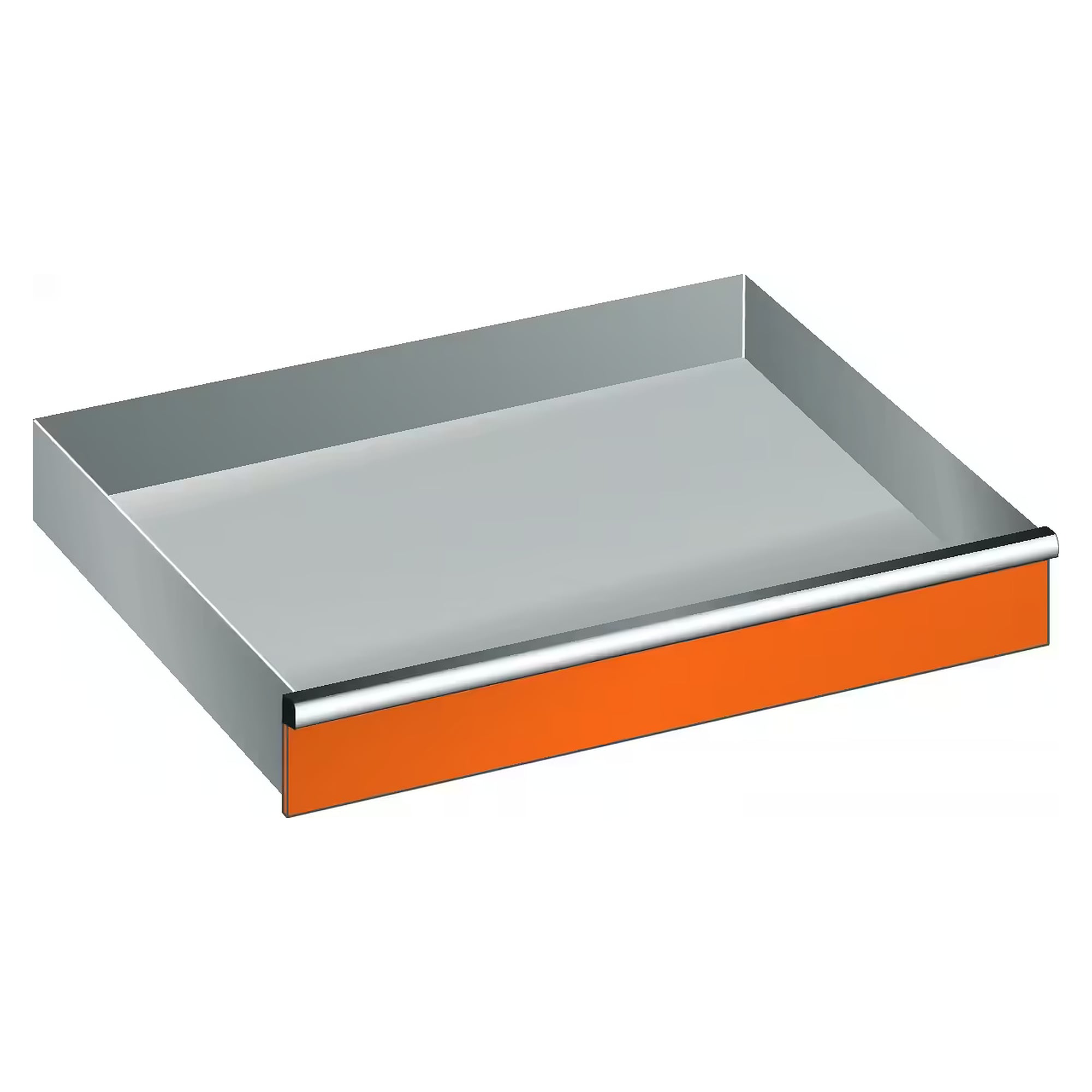 ESD-Schublade 54x27E, Nutzmaß 918x459 mm, Fronthöhe 125 mm, 200 kg, Standard mit Einzelschubladensperre - Lista 95.649, Orange NCS S 1080-Y40R