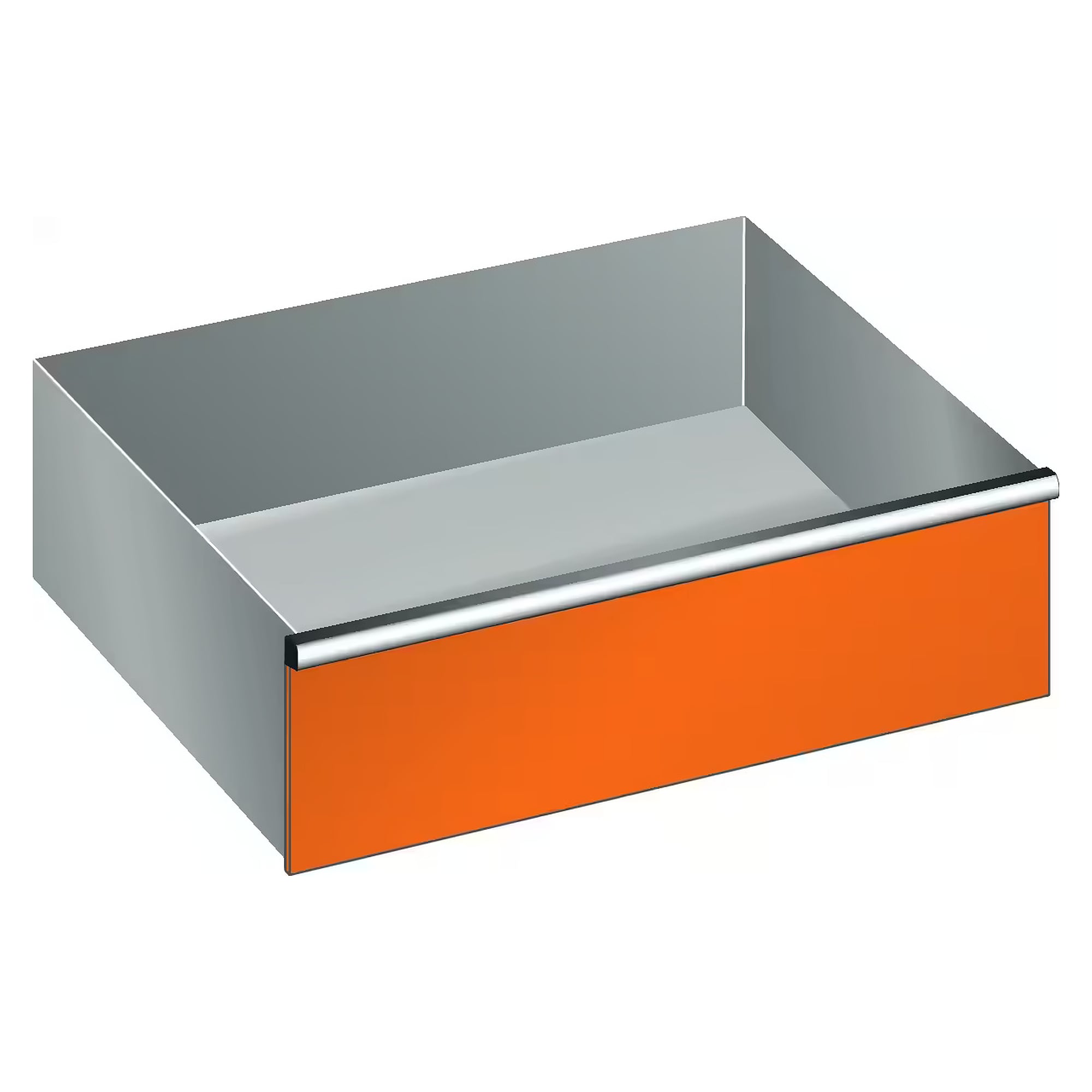 Tiroir ESD 54x36E, utile 918x612 mm, hauteur de façade 300 mm, 200 kg, sécurité individuelle à droite - Lista 95.796, Orange NCS S 1080-Y40R