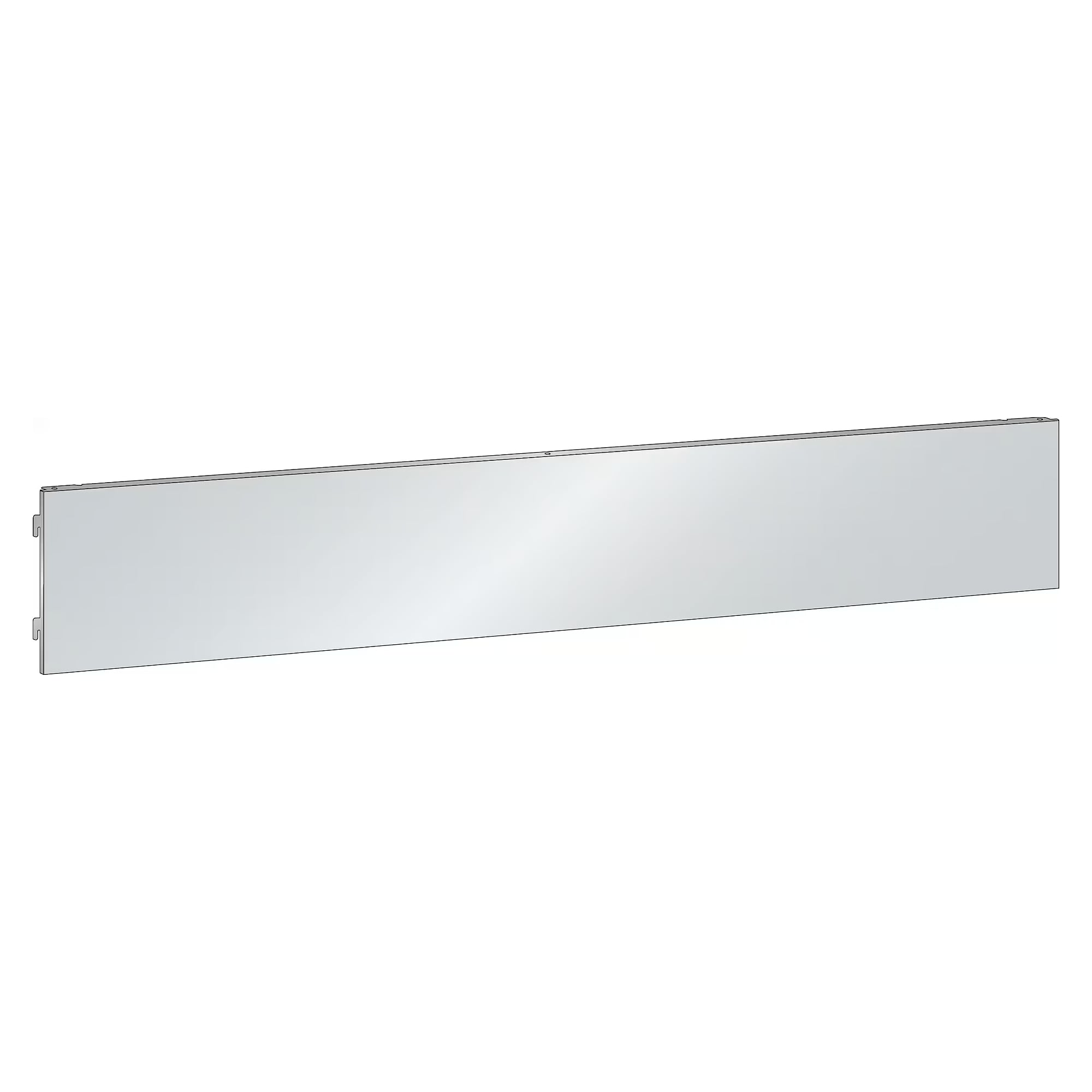 Panneau arrière ESD lisse pour montants Lista, LxH 1000x200 mm, largeur utile 990 mm, tôle d'acier - Lista 92.408