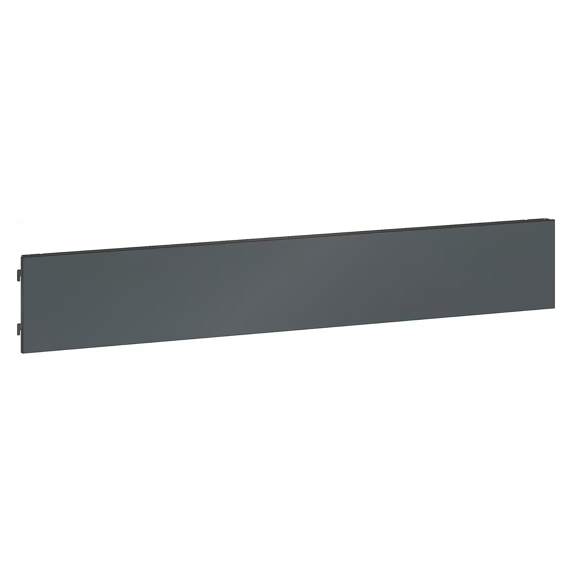 Panneau arrière ESD lisse pour montants Lista, LxH 665x200 mm, largeur utile 655 mm, tôle d'acier - Lista 92.406, Gris anthracite RAL 7016