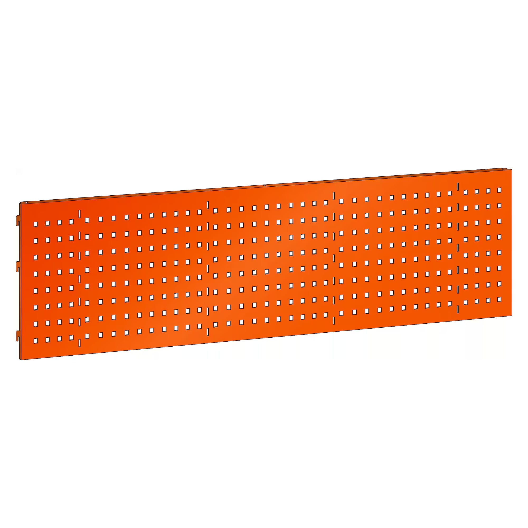 Panneau arrière ESD perforé, 1500x500 mm (LxH), largeur utile 1490 mm, pour colonnes des superstructures universelles - Lista 92.377, Orange NCS S 1080-Y40R