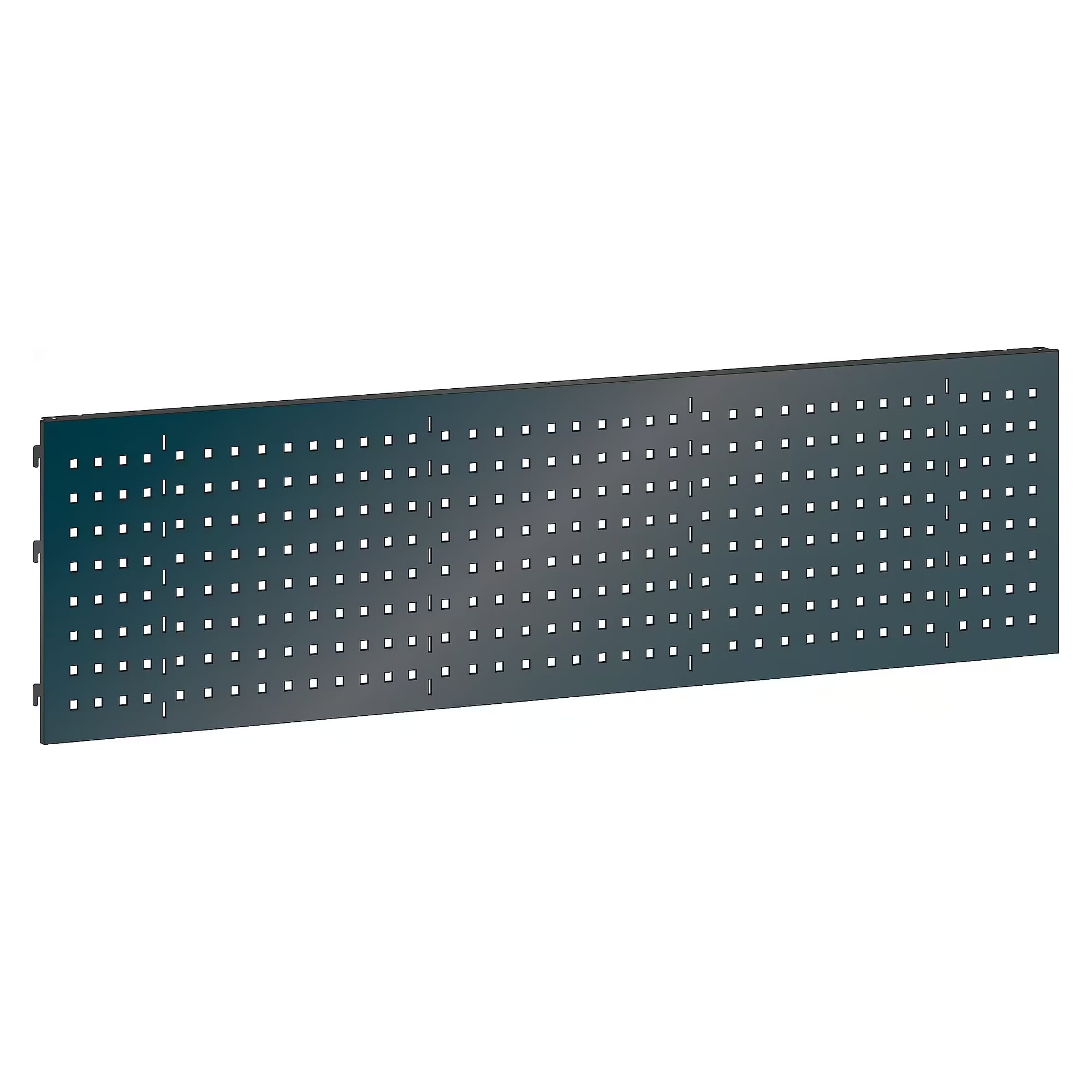 ESD rear panel, perforated, 665x500 mm (WxH), usable width 655 mm, for universal superstructure columns - Lista 92.373, Anthracite grey RAL 7016