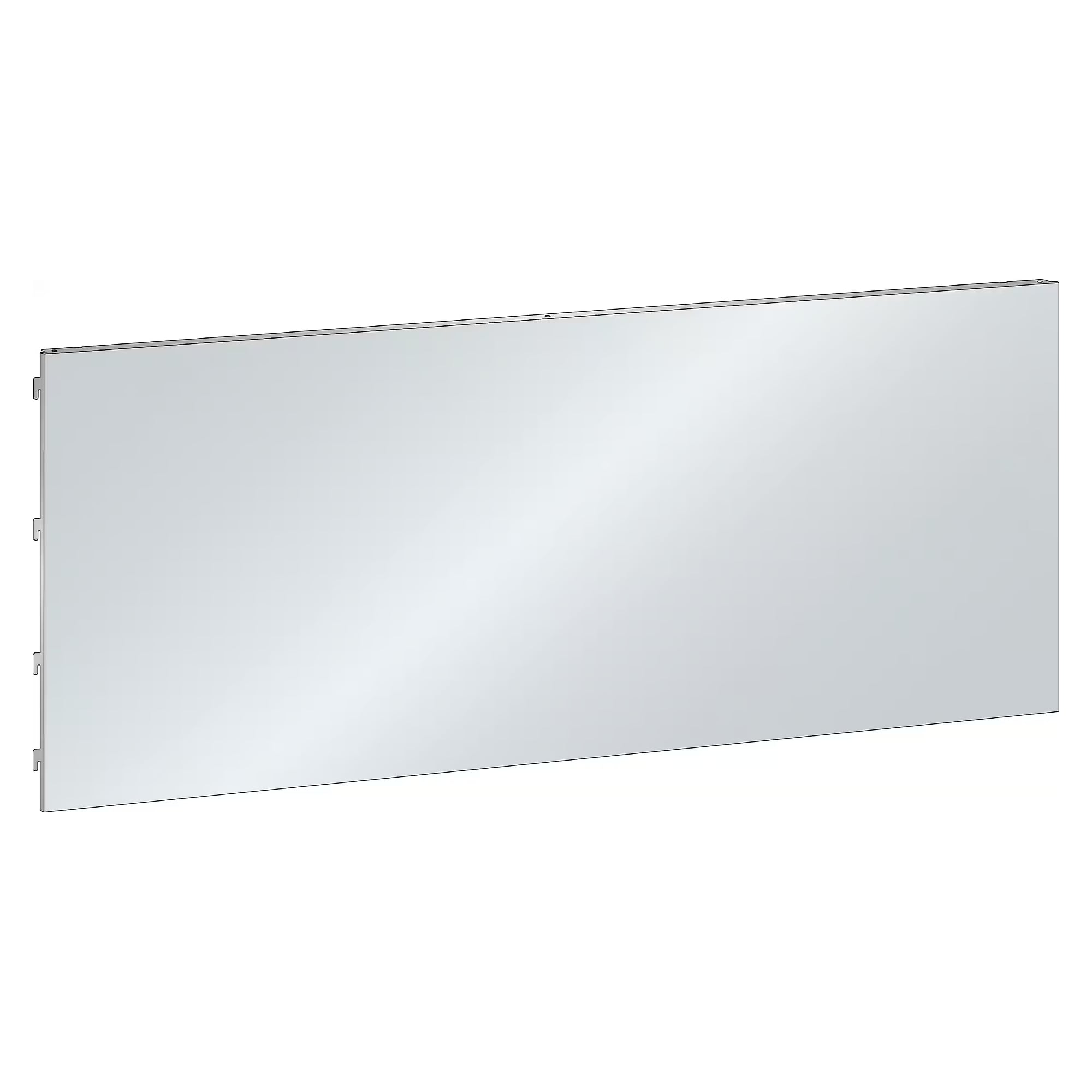 Panneau arrière ESD lisse pour montants Lista, LxH 750x500 mm, largeur utile 740 mm, tôle d'acier - Lista 92.425