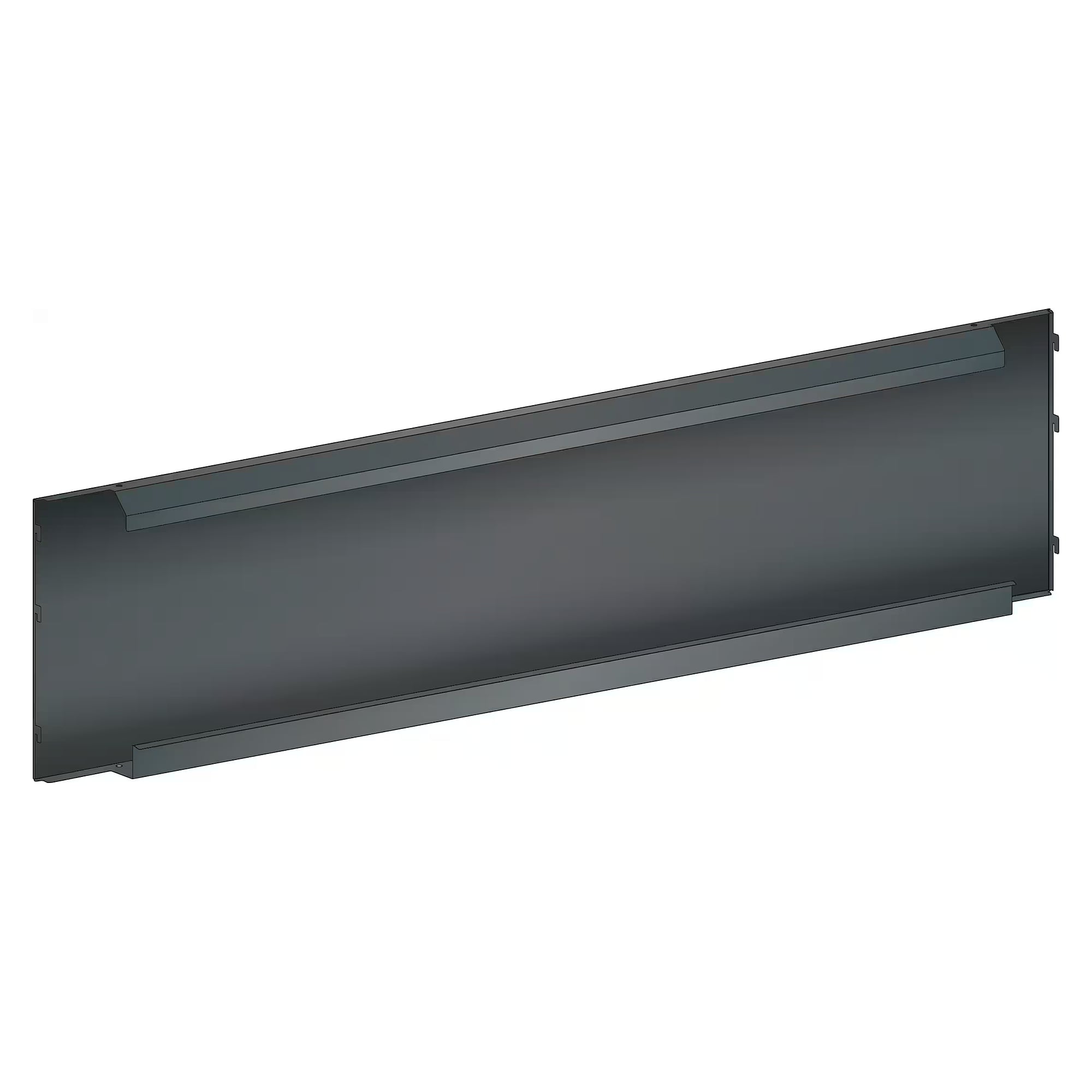 Goulotte de câbles ESD lisse pour montants Lista, LxPxH 1000x66x350 mm, largeur utile 990 mm, acier - Lista 92.432, Gris anthracite RAL 7016