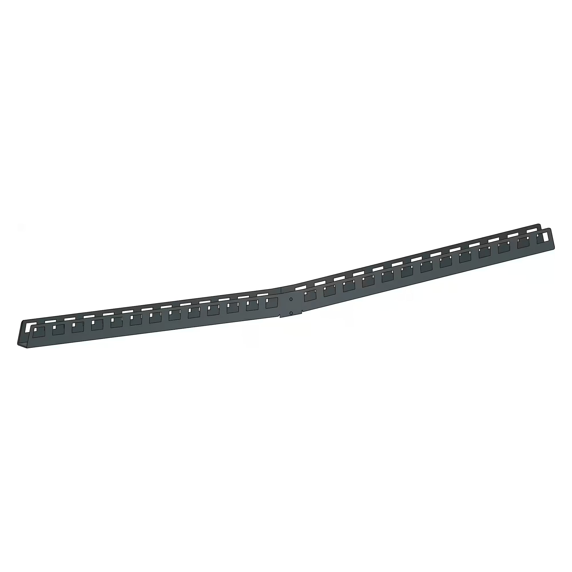 Bras support ESD double face pour colonnes porteuses, longueur 1360 mm, hauteur 50 mm, pour rail d'équipement et éclairage - Lista 92.471, Gris anthracite RAL 7016