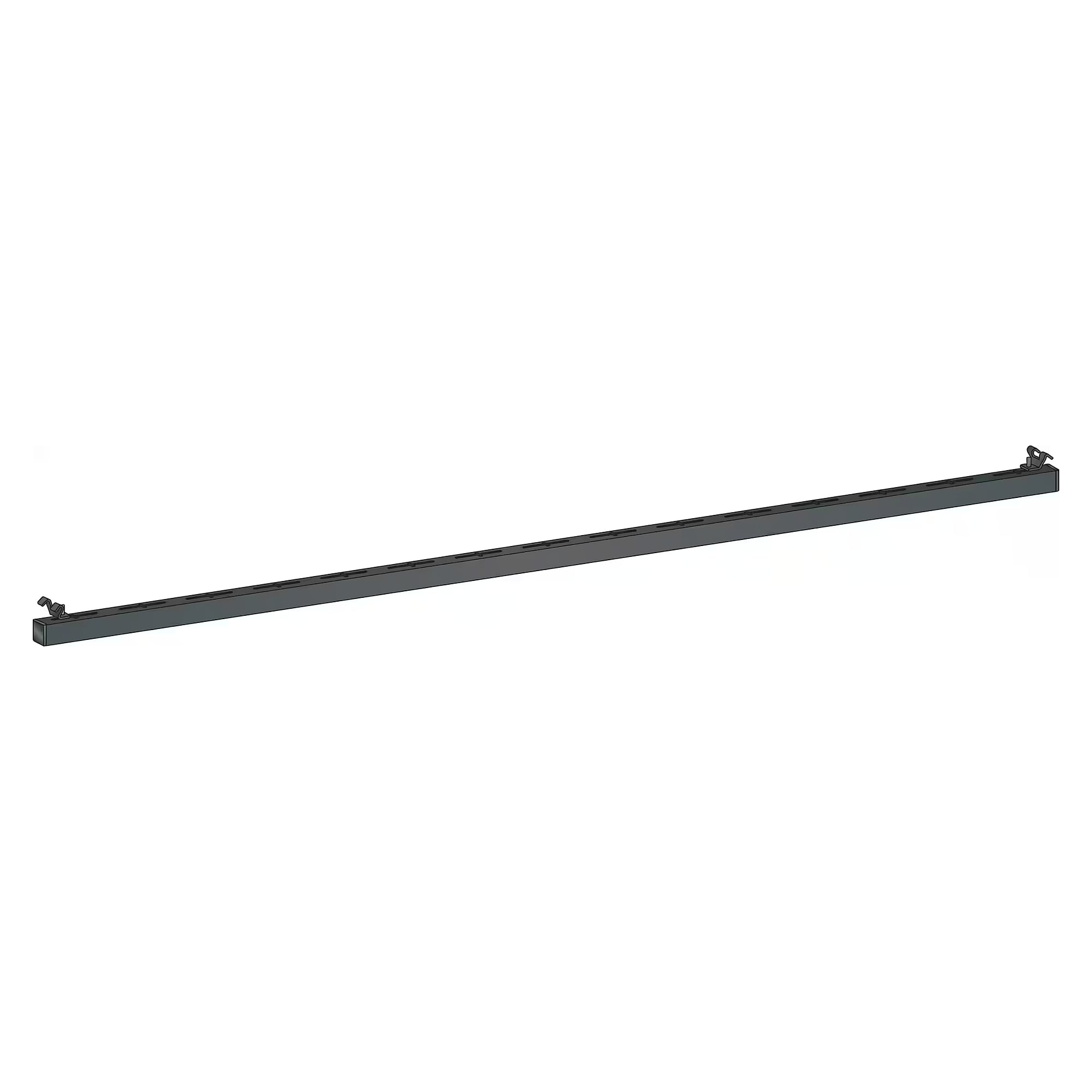 ESD equipment rail for cantilever arms, length 750 mm, profile 30x30 mm, 15 kg, incl. retaining clips - Lista 92.479, Anthracite grey RAL 7016