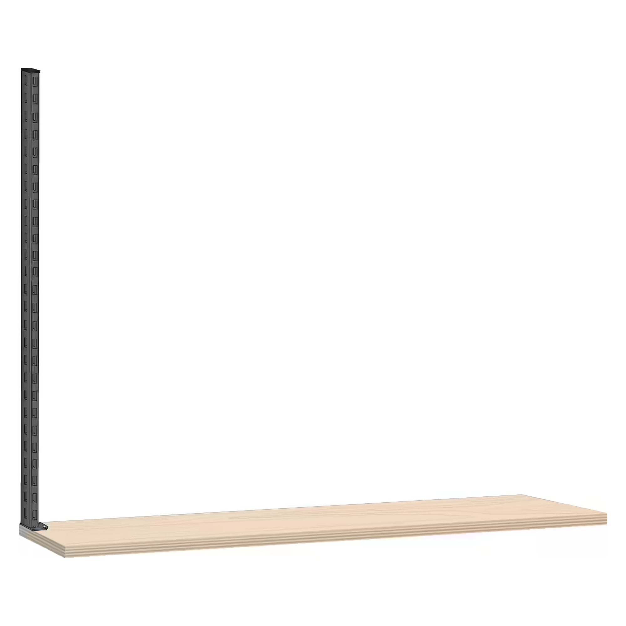 Colonne porteuse ESD à monter sur plateau d'établi, hauteur 700 mm, profil 30x60 mm, position gauche - Lista 93.371, Gris anthracite RAL 7016