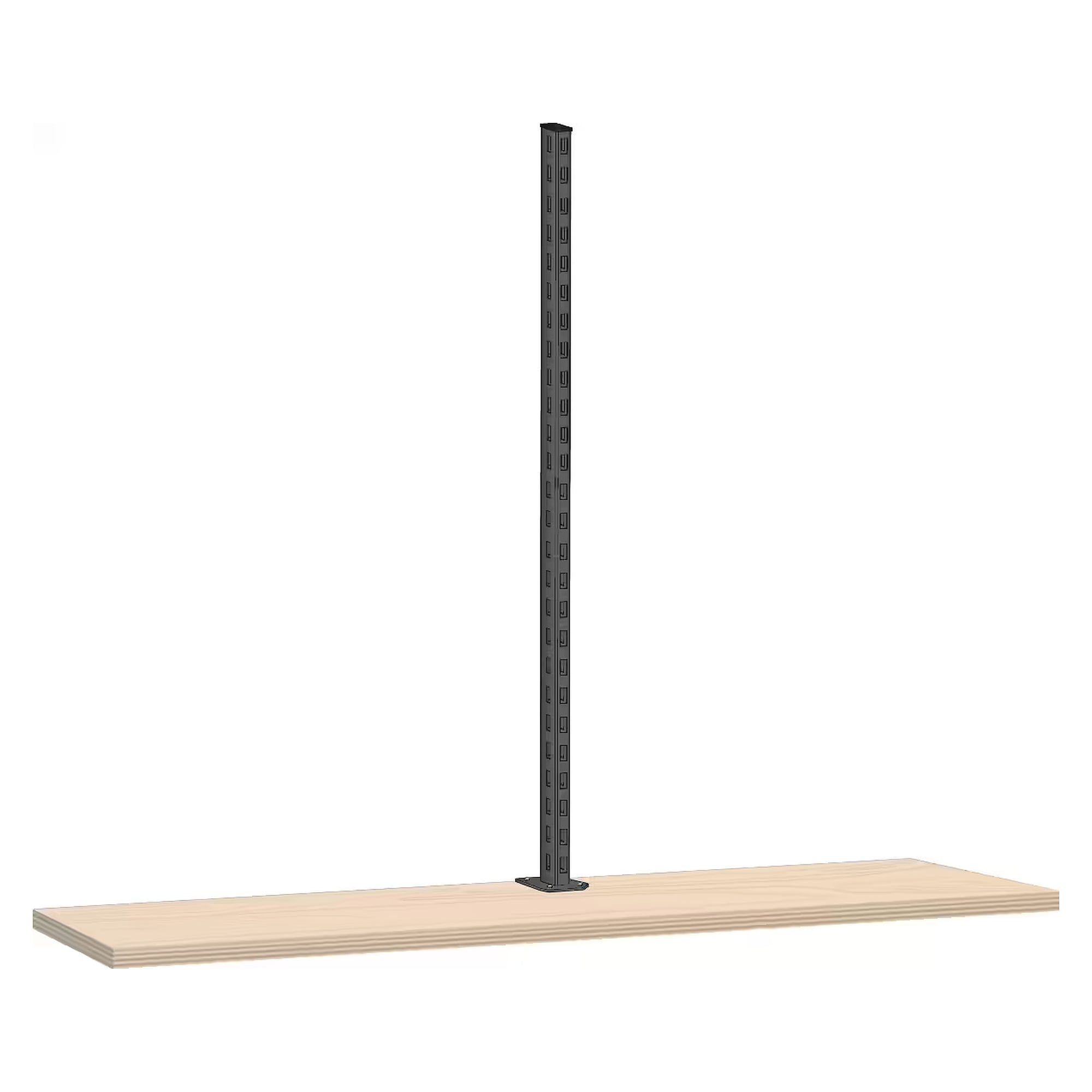Montant porteur ESD 700 mm, profil 30x60 mm, pour montage sur plateau d'établi, position au centre - Lista 93.393, Gris anthracite RAL 7016