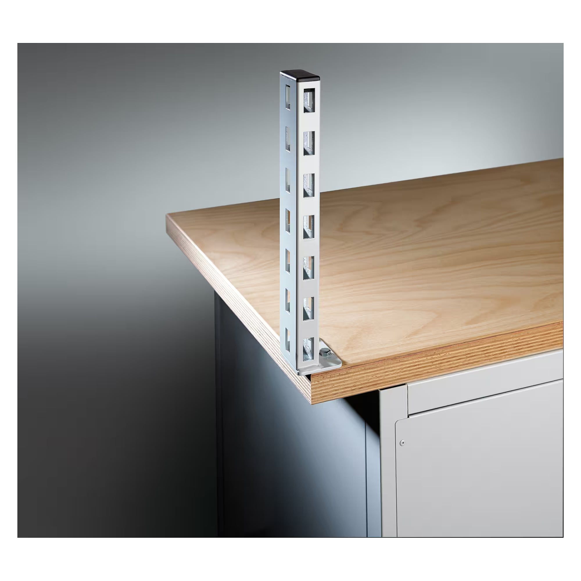 ESD support column 1050 mm for mounting on workbench tops, mounting position right, profile 30x60 mm - Lista 92.391