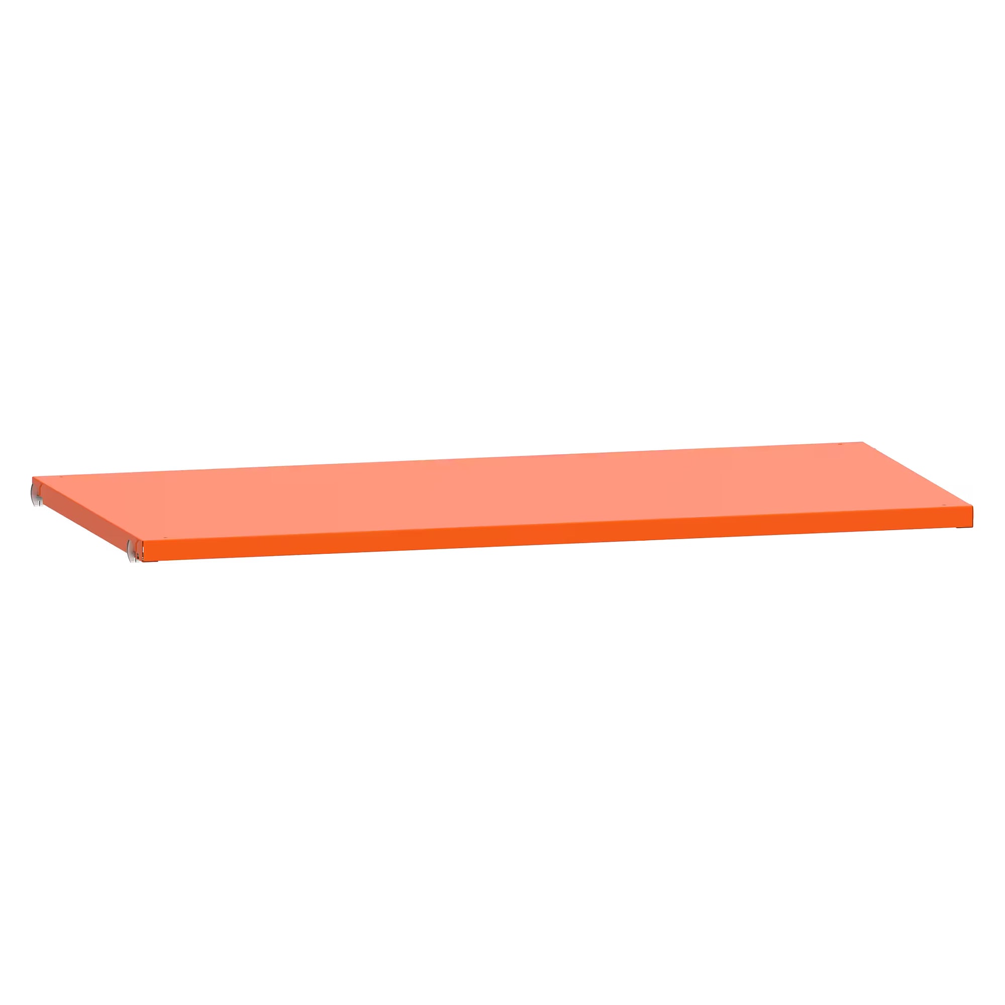 ESD shelf L1006 smooth, 1000x500x25 mm, shelf load 160 kg, incl. shelf supports - Lista 95.943, Orange NCS S 1080-Y40R