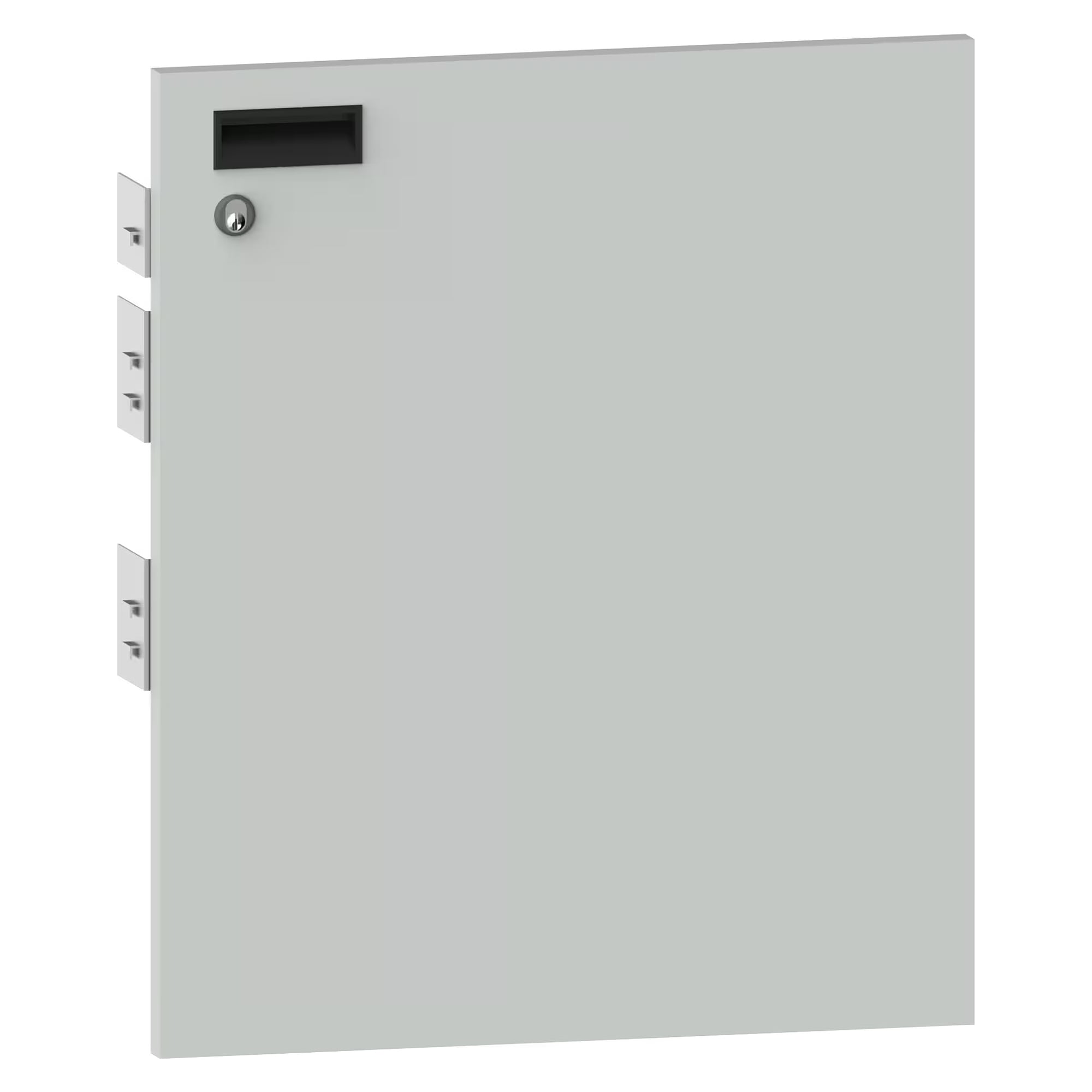 ESD-Flügeltür 27E, 564x750 mm, rechts angeschlagen, mit Griffmulde und Magnetschnapper - Lista 95.805, Lichtgrau RAL 7035
