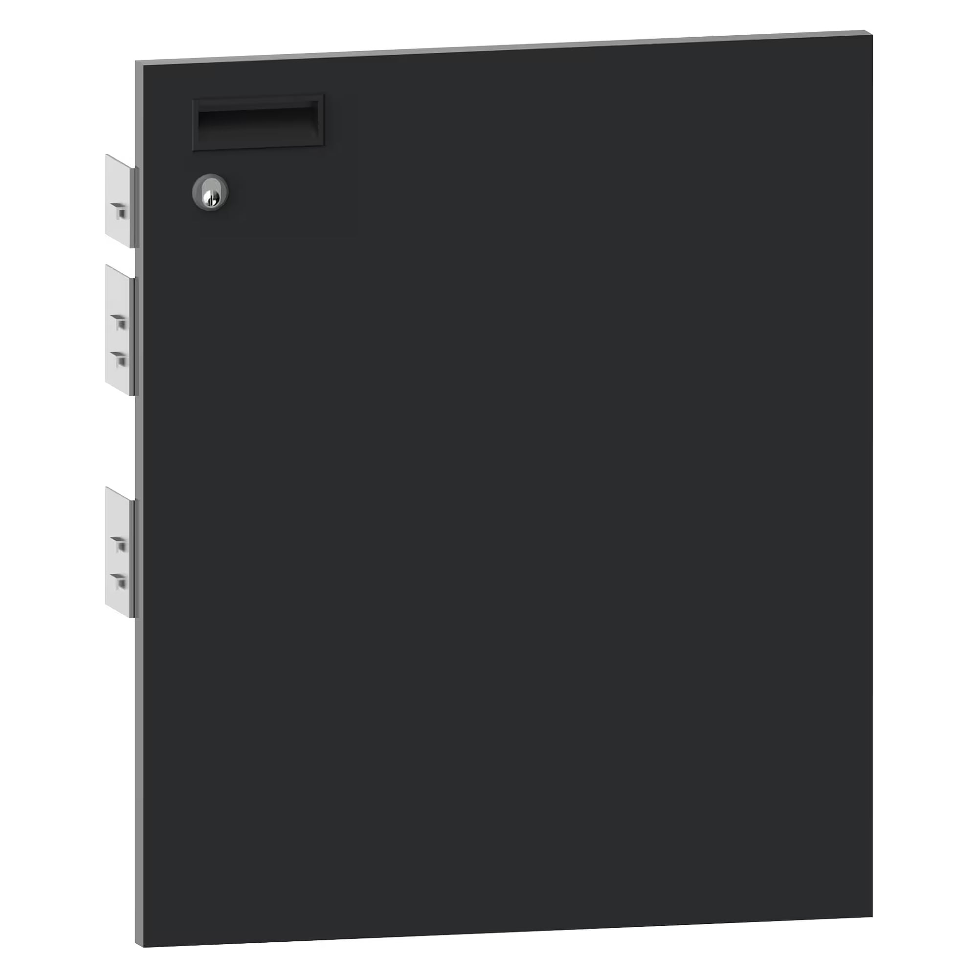 ESD-Flügeltür 18E, 411x450 mm, rechts angeschlagen, mit Griffmulde und Magnetschnapper - Lista 95.797, Anthrazitgrau RAL 7016