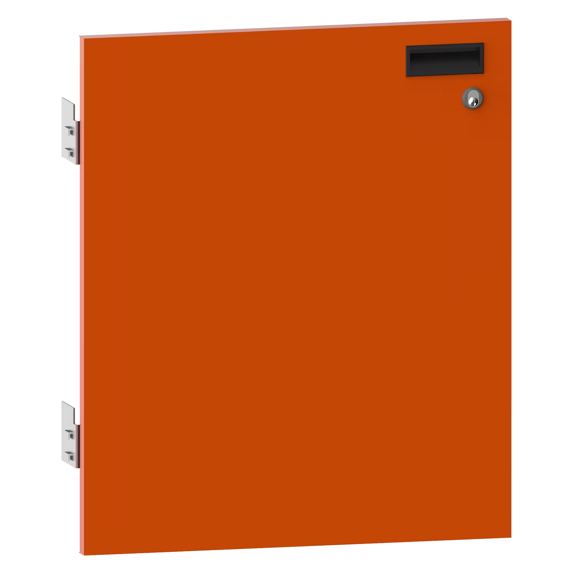 ESD-Flügeltür 36E, 717x600 mm, links angeschlagen, innenliegend, mit Griffmulde und Magnetschnapper - Lista 95.815, Orange NCS S 1080-Y40R