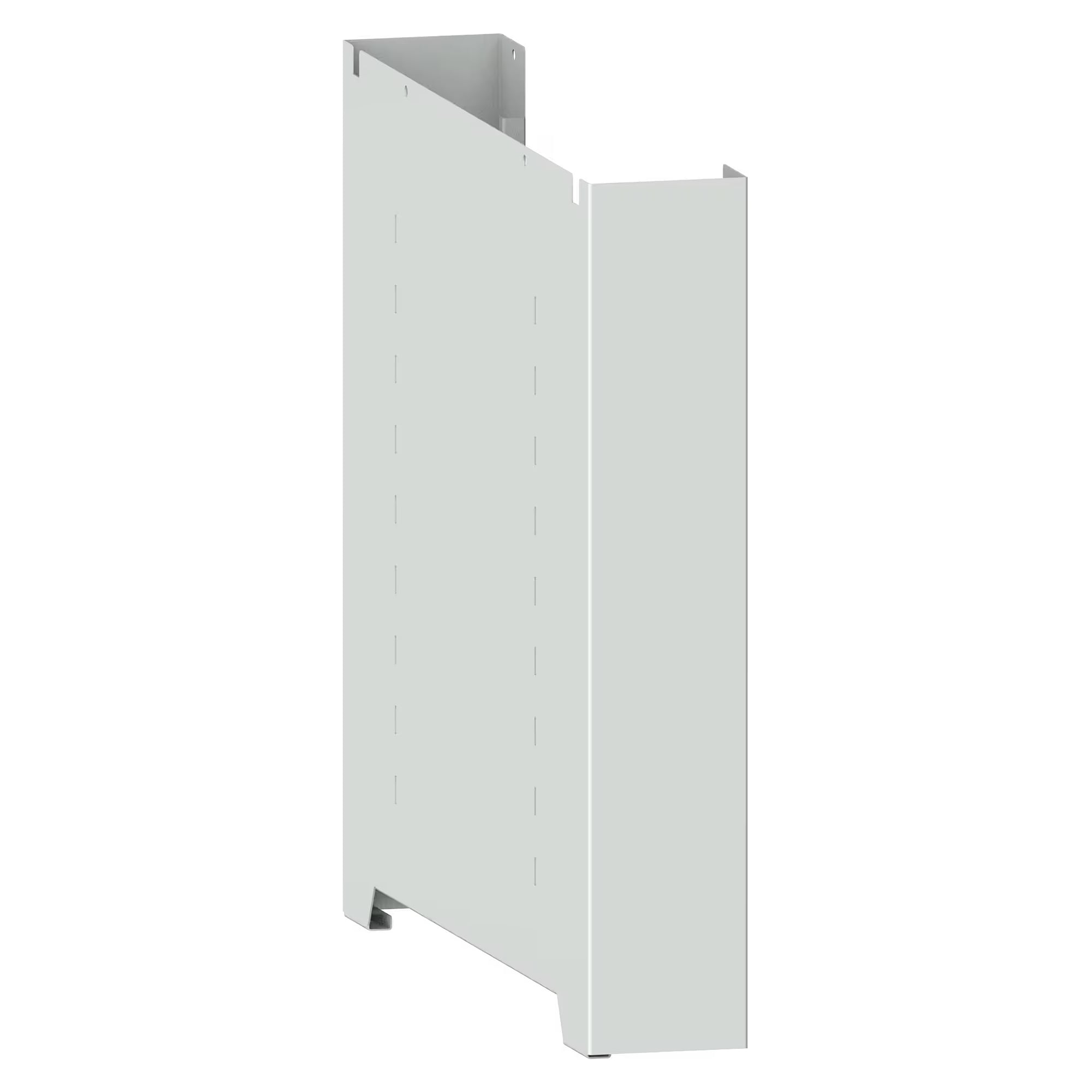 ESD-Seitenblende Quattro geschlitzt, 117x672x625 mm, für Modultiefe 675 mm - Lista 93.909, Hellgrau NCS S 2403-Y