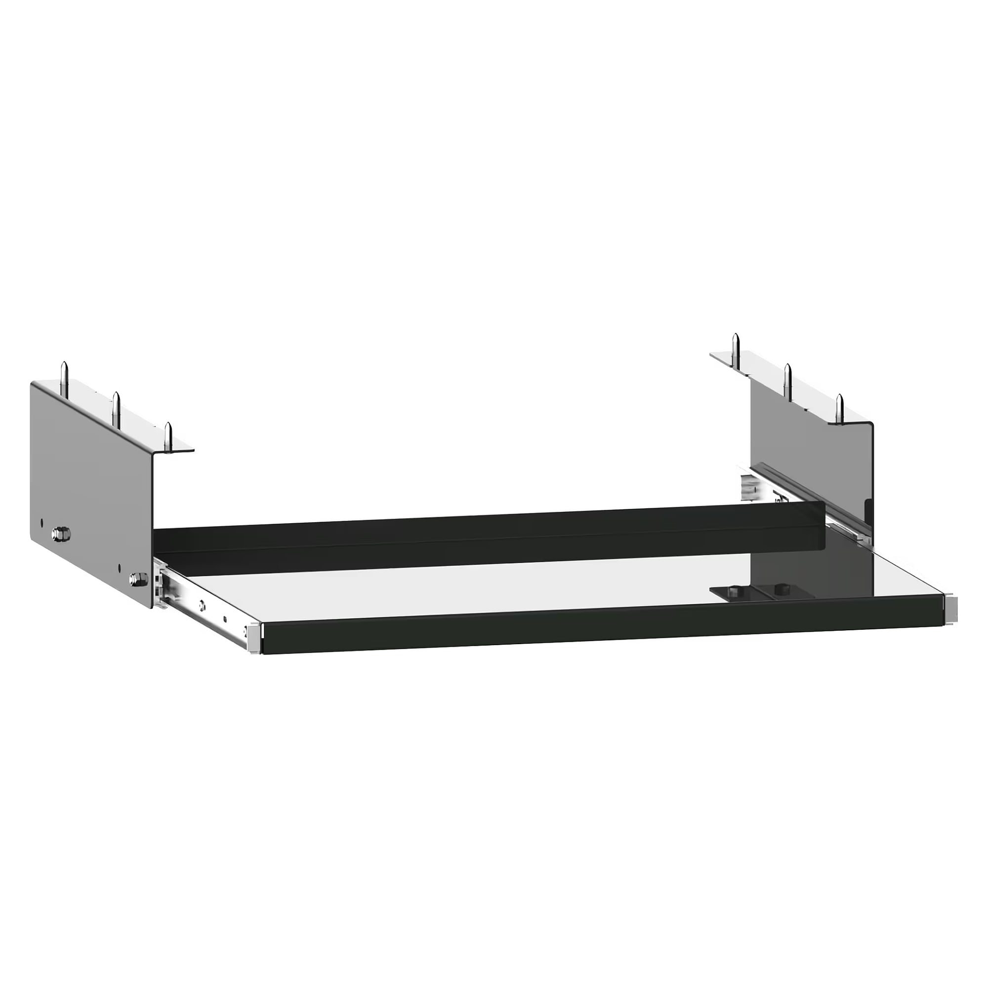 ESD-Tastaturauszug 560x364x120 mm, Traglast 20 kg, mit Endanschlag, für Quattro/Duo/Solo und Untertischmontage - Lista 93.843, Anthrazitgrau RAL 7016