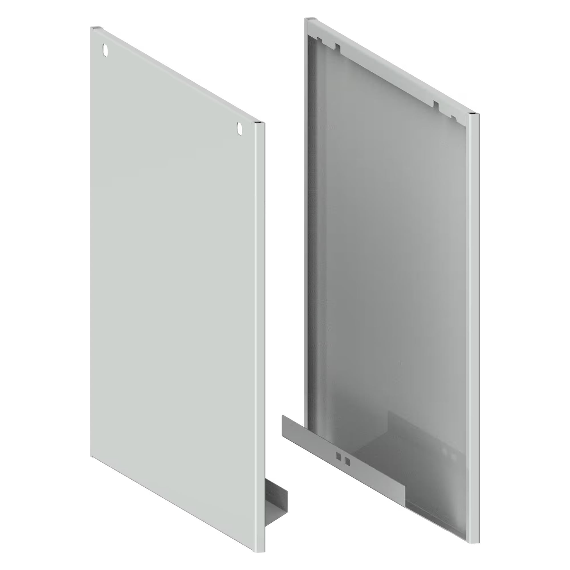 ESD anti-pinch guard Quattro, 687x500 mm (DxH), for module depth 675 mm, per pair - Lista 93.904, Pale grey NCS S 2403-Y