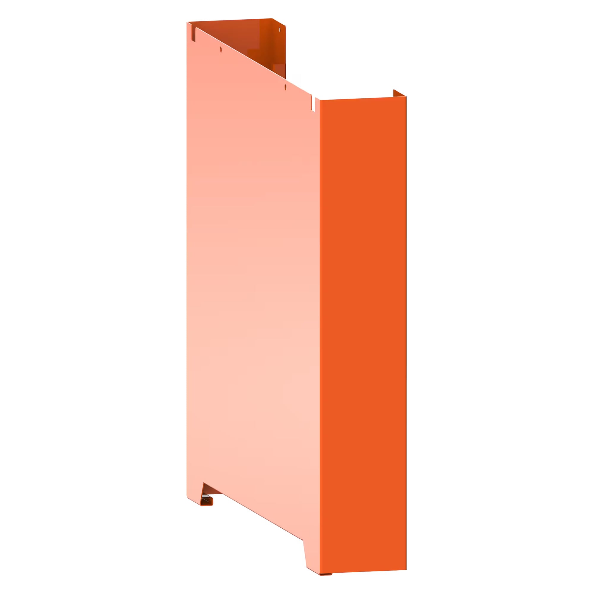 ESD-Seitenblende Quattro glatt, 117x722x625 mm, für Modultiefe 725 mm - Lista 93.967, Orange NCS S 1080-Y40R