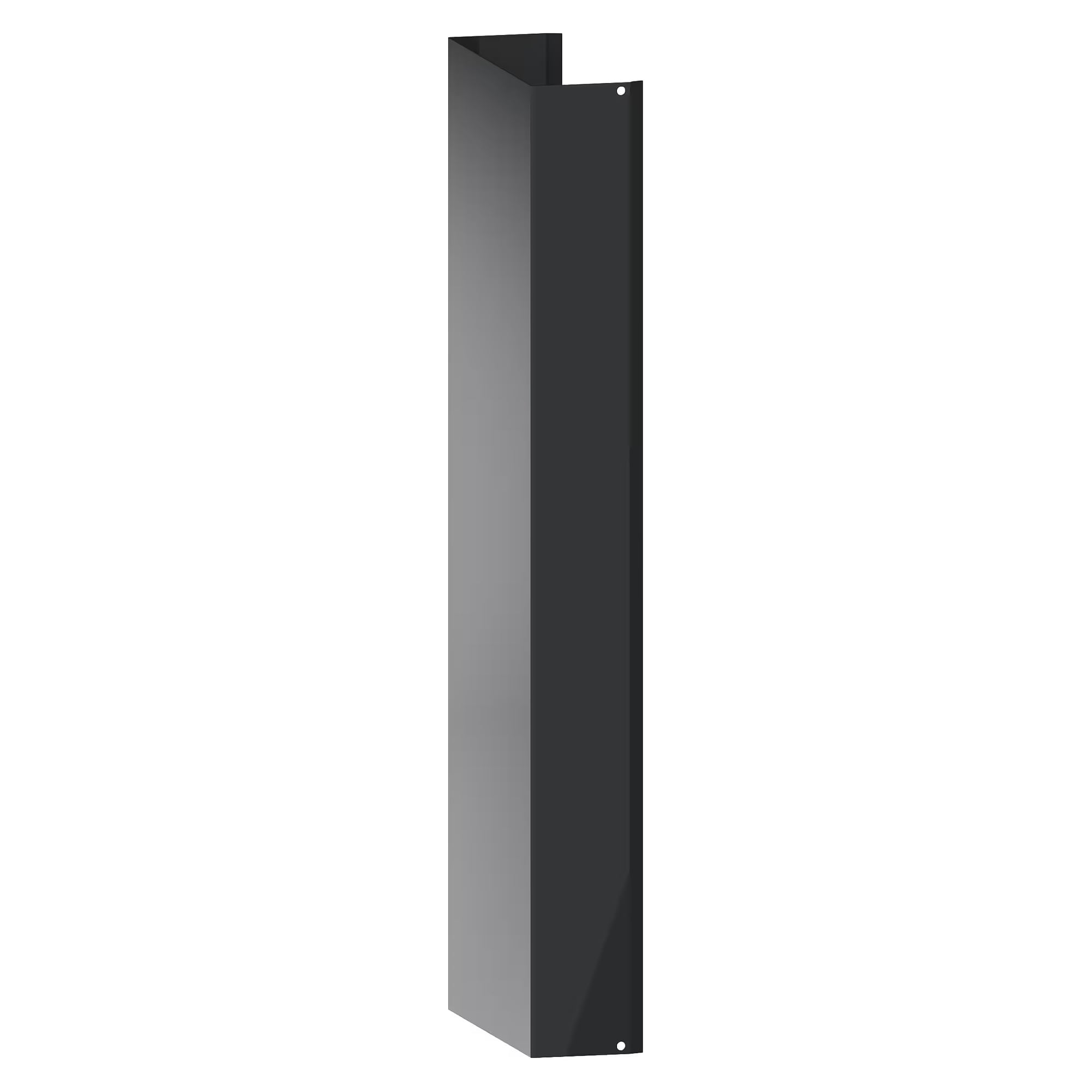 ESD leg cover wide Duo, 192x69x580 mm, cladding for the actuators of the Duo leg, sheet steel, per piece - Lista 90.812, Anthracite grey RAL 7016