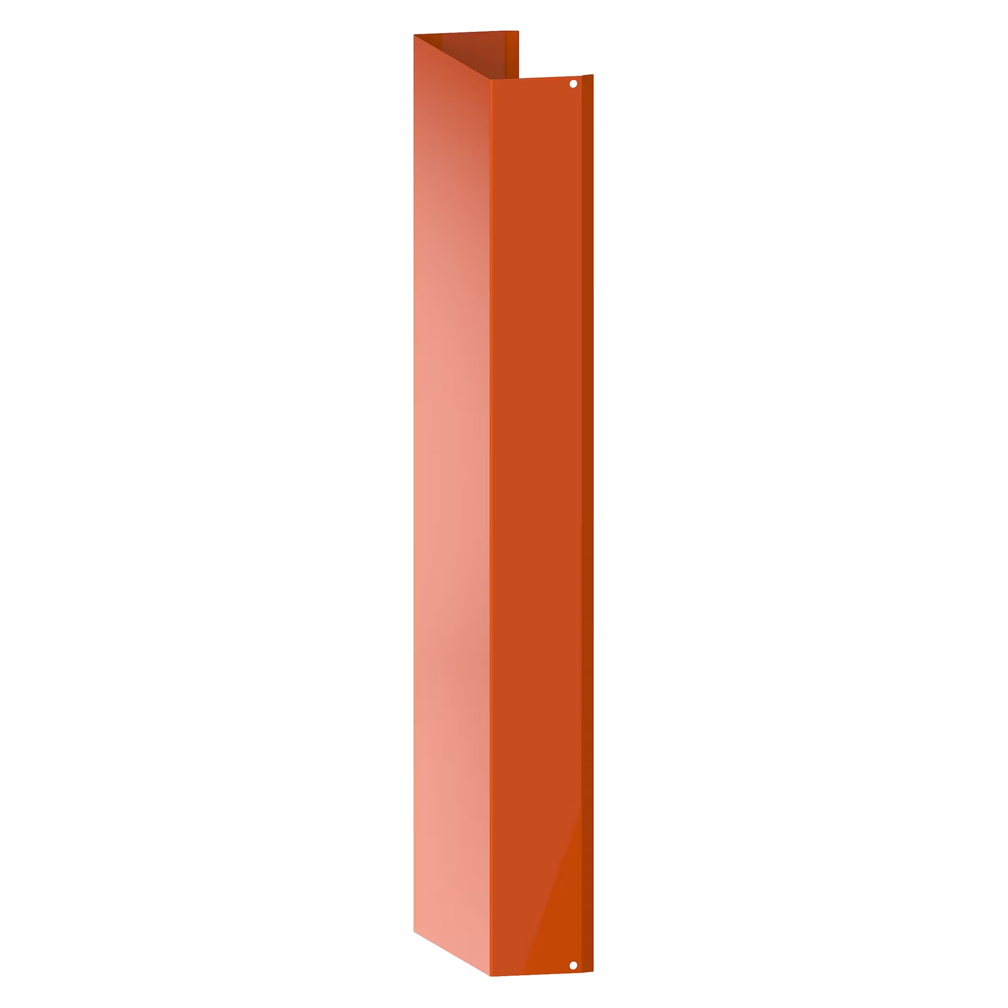 ESD leg cover wide Duo, 192x69x580 mm, cladding for the actuators of the Duo leg, sheet steel, per piece - Lista 90.812, Orange NCS S 1080-Y40R