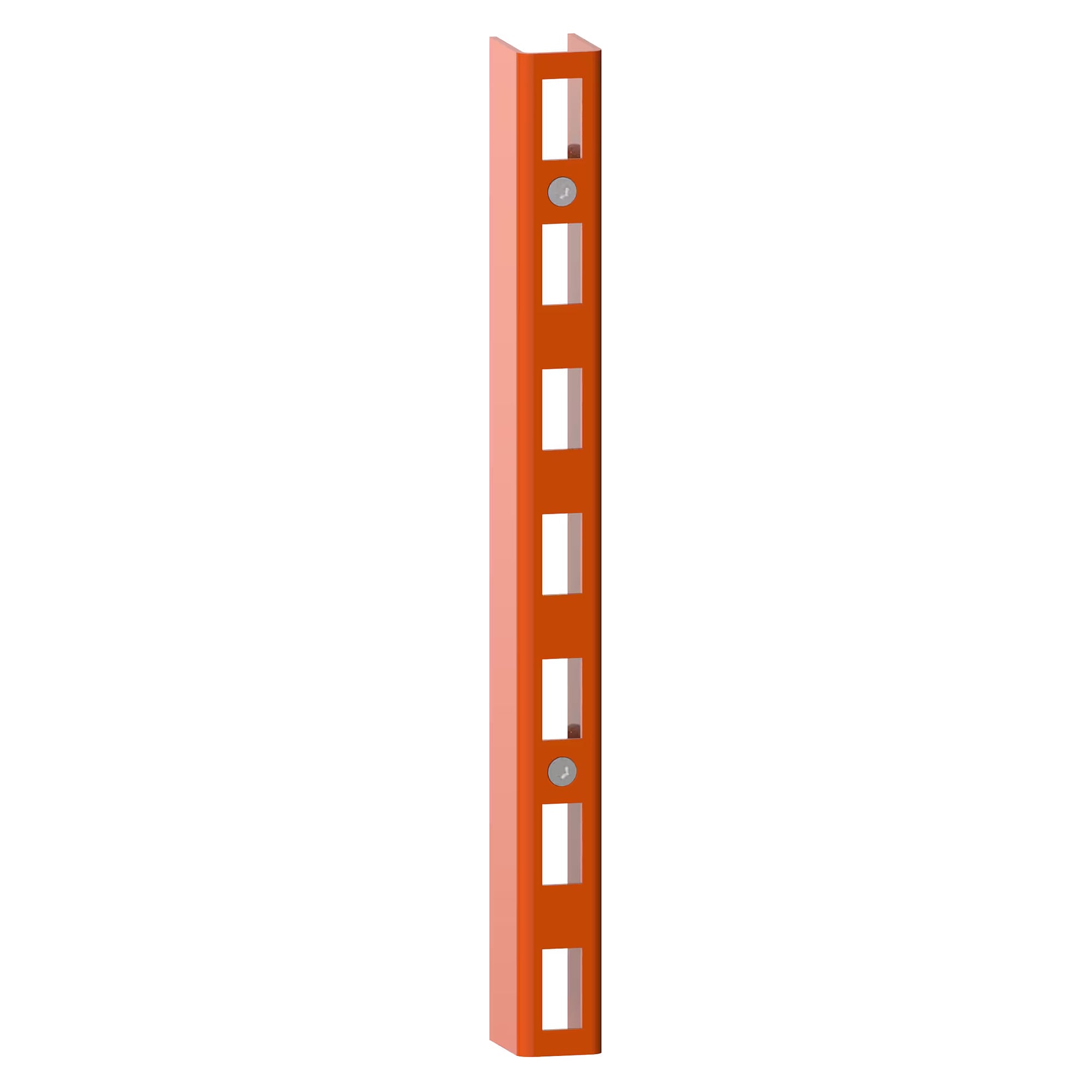 Montant porteur ESD 350 mm pour montage mural, profil en U 30x40 mm, pas de 50 mm - Lista 93.401, Orange NCS S 1080-Y40R