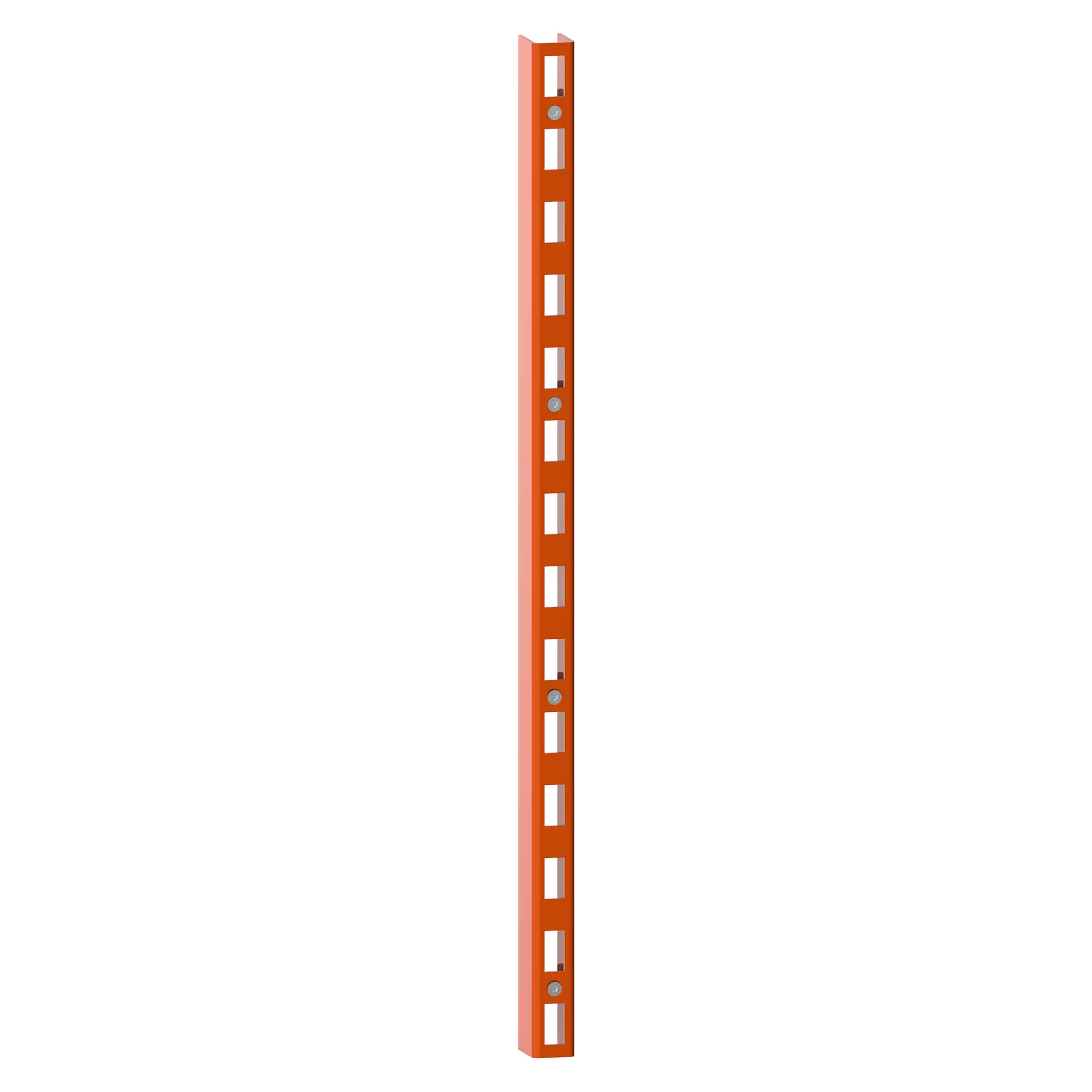ESD-Tragsäule 700 mm für Wandmontage, U-Profil 30x40 mm, Lochteilung 50 mm - Lista 93.402, Orange NCS S 1080-Y40R