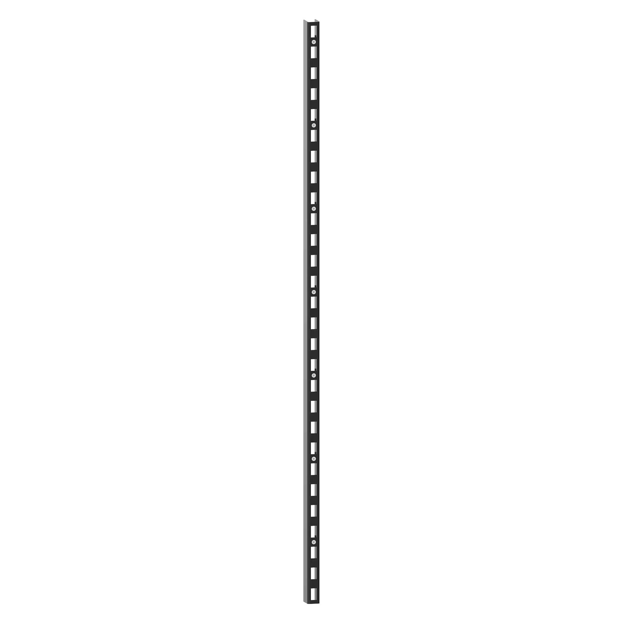 Montant porteur ESD 1400 mm pour montage mural, profil en U 30x40 mm, pas de 50 mm - Lista 93.404, Gris anthracite RAL 7016