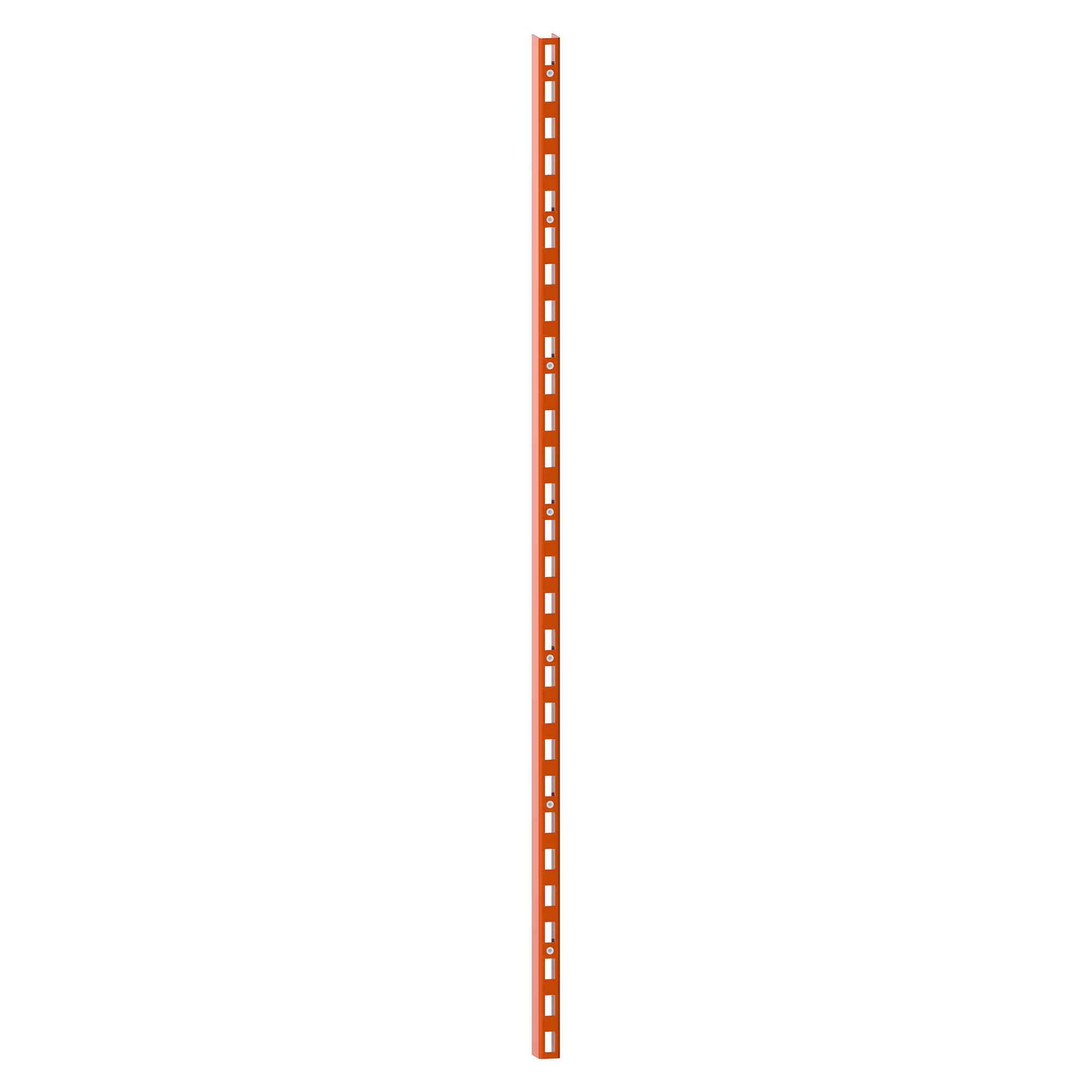 Montant porteur ESD 1400 mm pour montage mural, profil en U 30x40 mm, pas de 50 mm - Lista 93.404, Orange NCS S 1080-Y40R