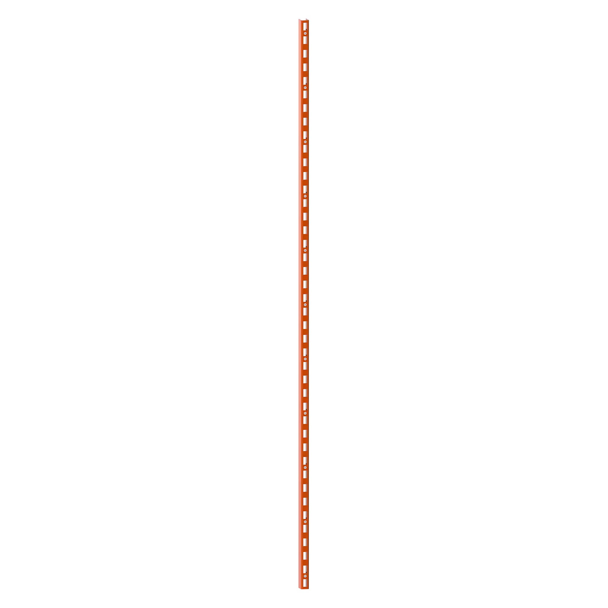 Montant porteur ESD 2100 mm pour montage mural, profil en U 30x40 mm, pas de 50 mm - Lista 93.406, Orange NCS S 1080-Y40R