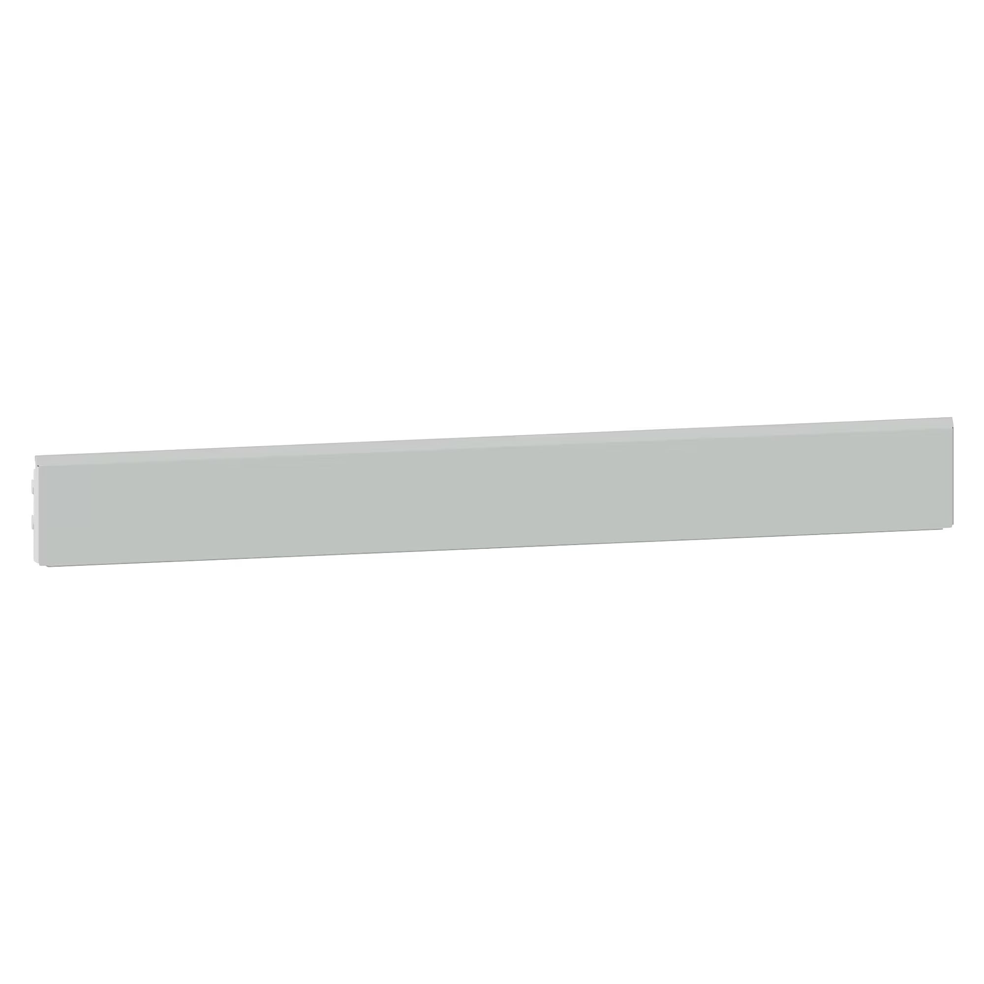 Cache/panneau arrière de goulotte d'énergie ESD lisse 1330x150 mm (LxH), largeur 1320 mm - Lista 93.953, Gris pâle NCS S 2403-Y