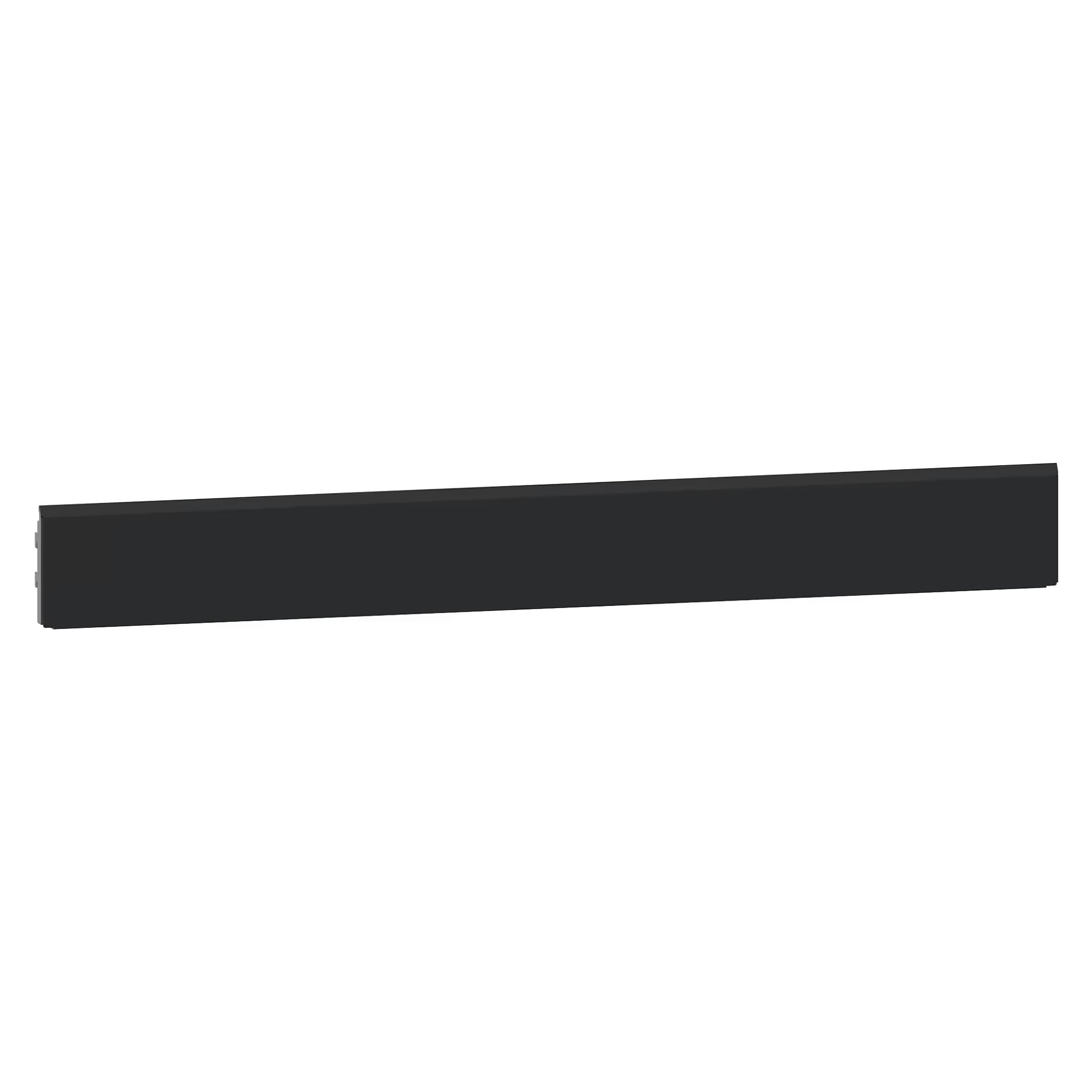 Cache/panneau arrière de goulotte d'énergie ESD lisse 1330x150 mm (LxH), largeur 1320 mm - Lista 93.953, Gris anthracite RAL 7016