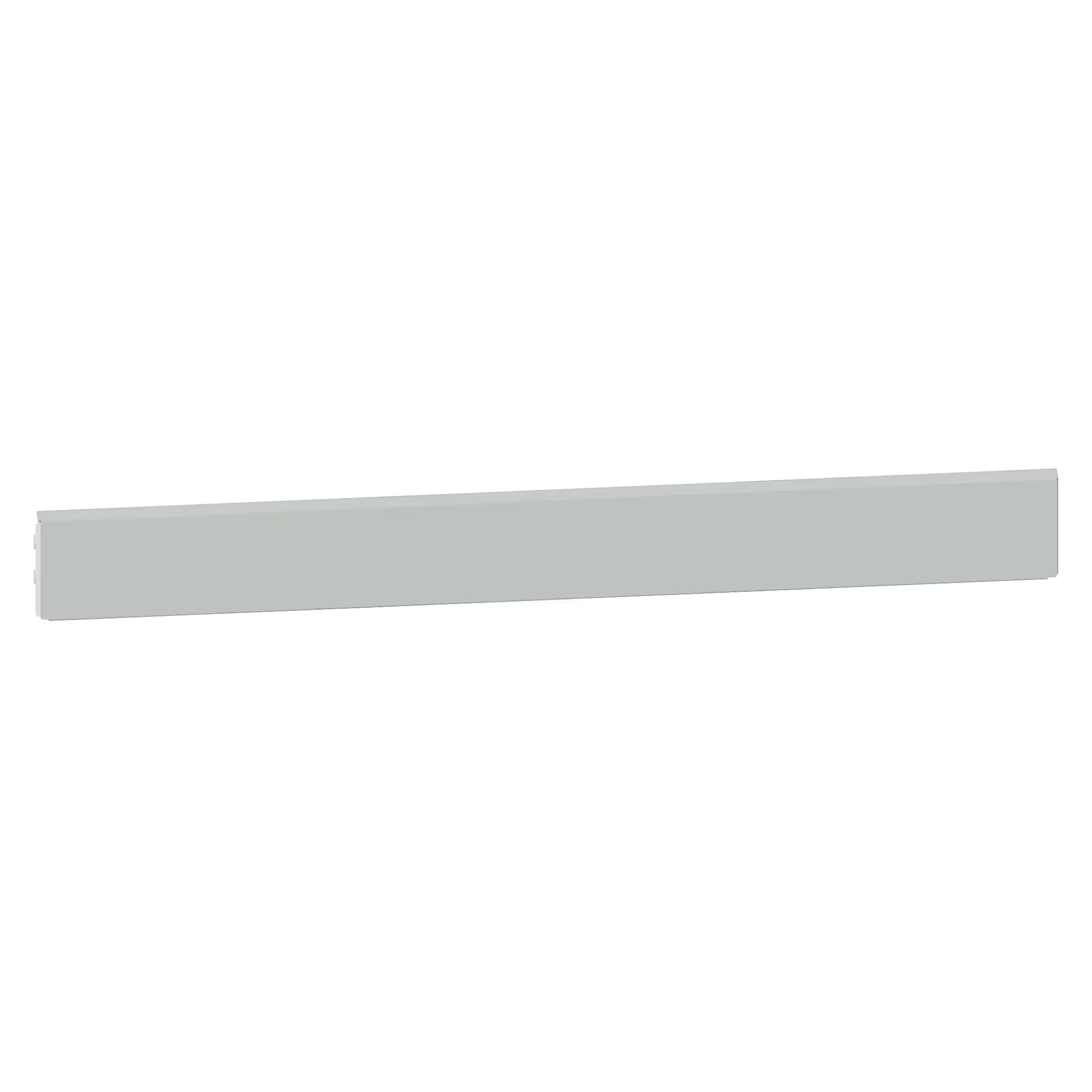 Cache/panneau arrière de goulotte d'énergie ESD lisse 1500x150 mm (LxH), largeur 1490 mm - Lista 93.954, Gris pâle NCS S 2403-Y