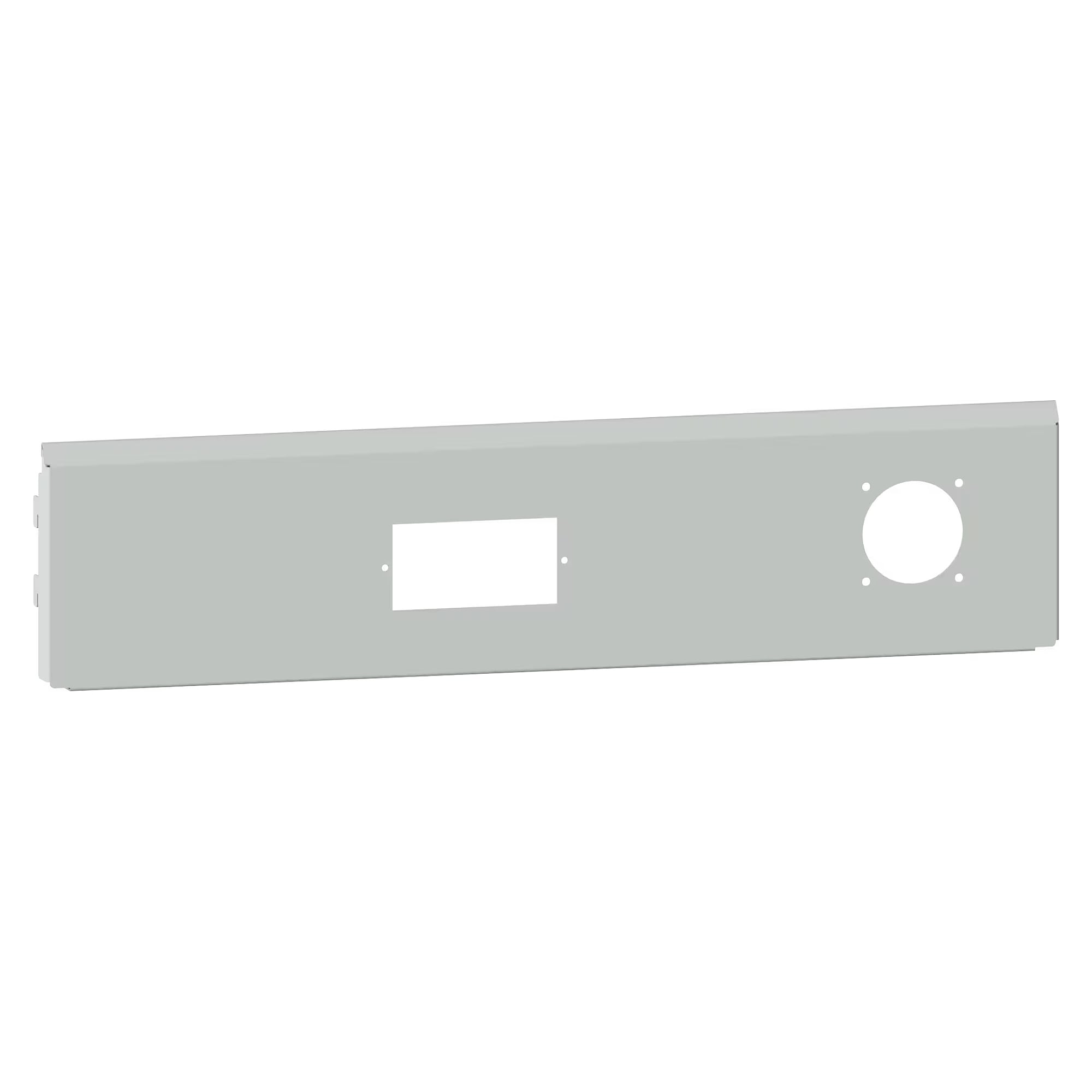 ESD-Energiekanal Blende/Rückwand 665x150 mm (BxH) für 1 Modul und 1 Energieelement - Lista 93.956, Hellgrau NCS S 2403-Y